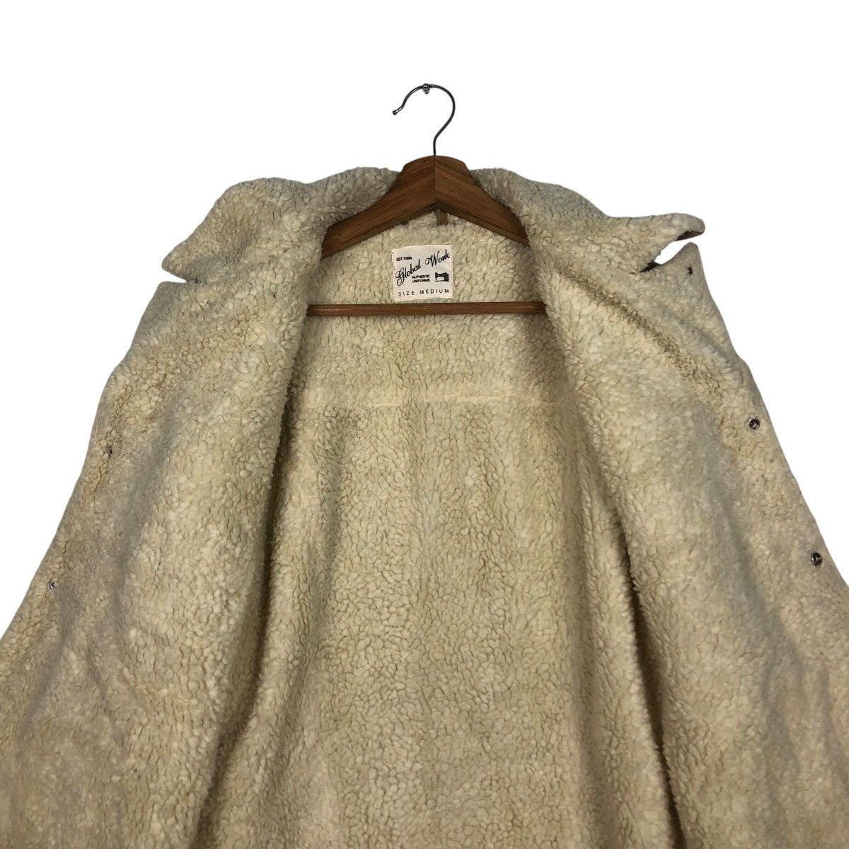 Japanese Brand × Vintage 📌Global Work Chore Biker Jacket Double Collar Issey Miyake Size US M / EU 48-50 / 2 - 15 Thumbnail
