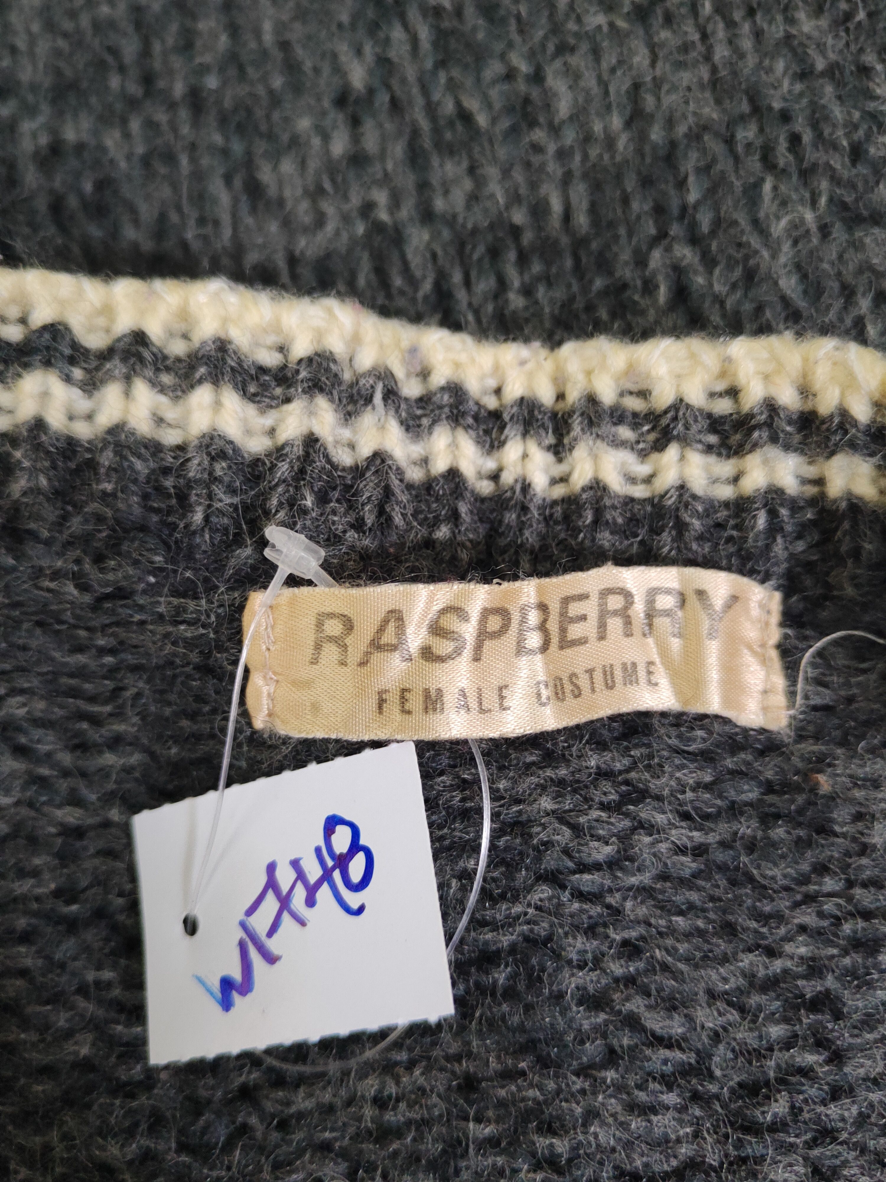 Vintage Raspberry vintage Dark Gray Knitwear Cardigan #W1748 Size L / US 10 / IT 46 - 13 Thumbnail