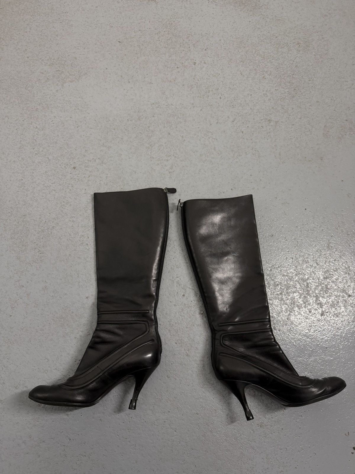 Salvatore Ferragamo Salvatore Ferragamo Leather Riding Boots Size US 9 / IT 39 - 5 Thumbnail