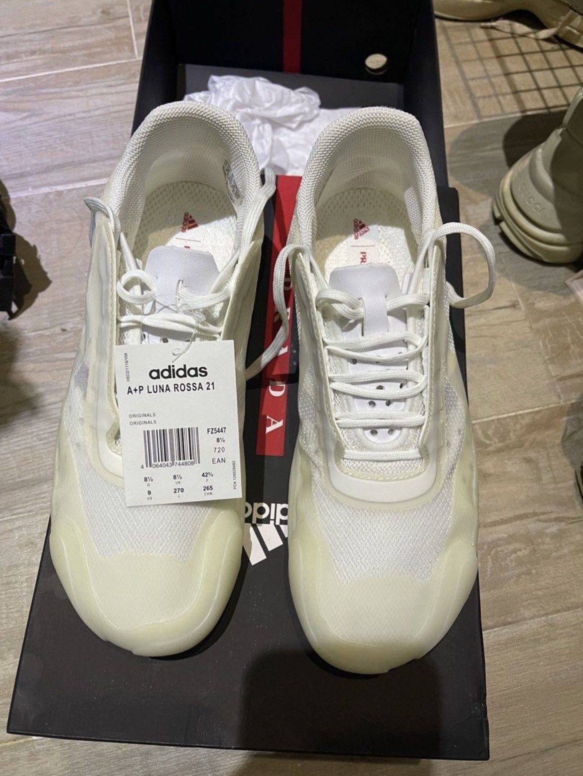 image of W Tags - Adidas X Luna Rossa - 42.5 Shoes in White, Men's (Size 9)