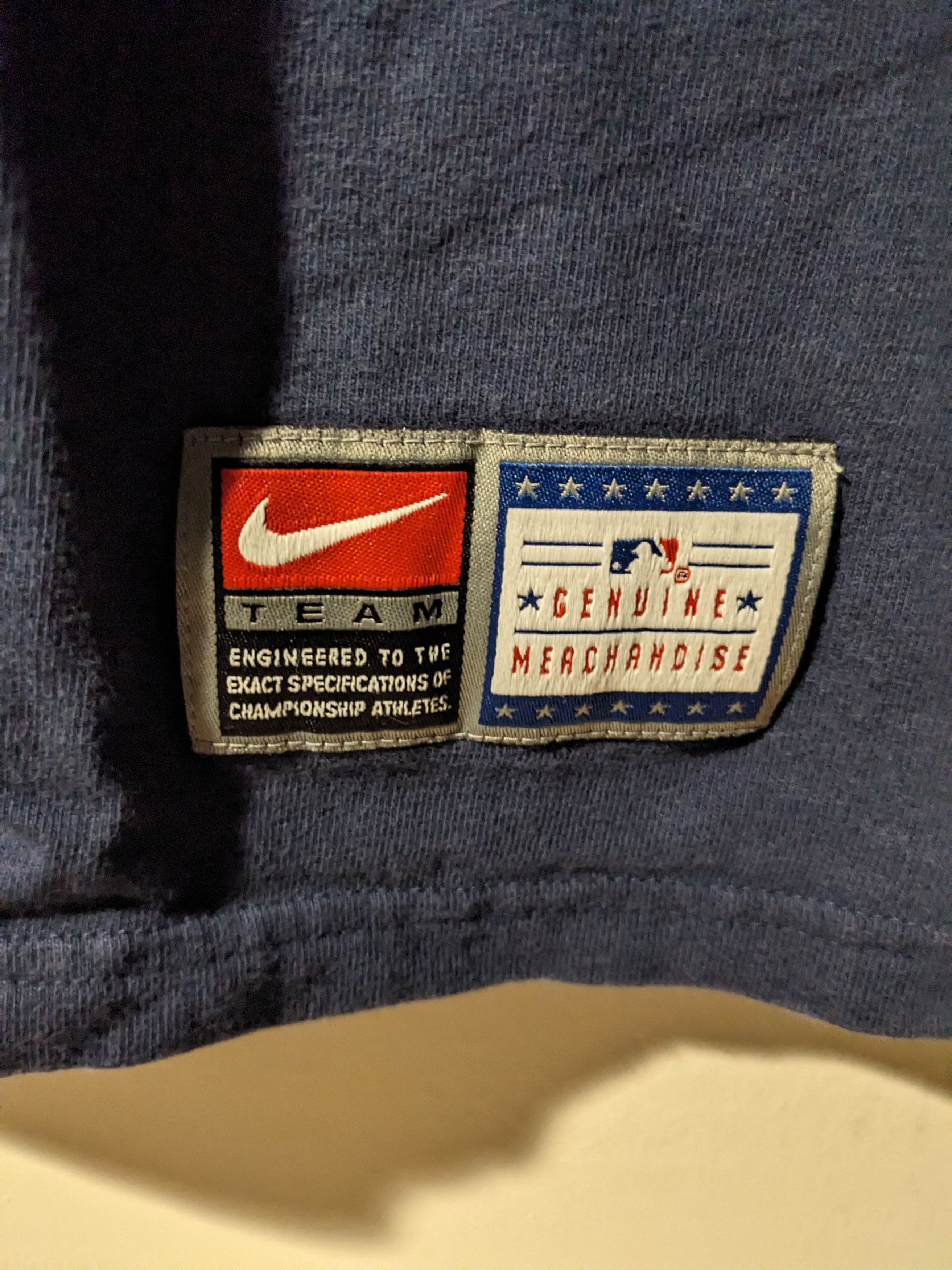 MLB × Nike × Vintage Vintage Y2K New York Yankees Nike Center Swoosh T-Shirt Size US XL / EU 56 / 4 - 3 Thumbnail