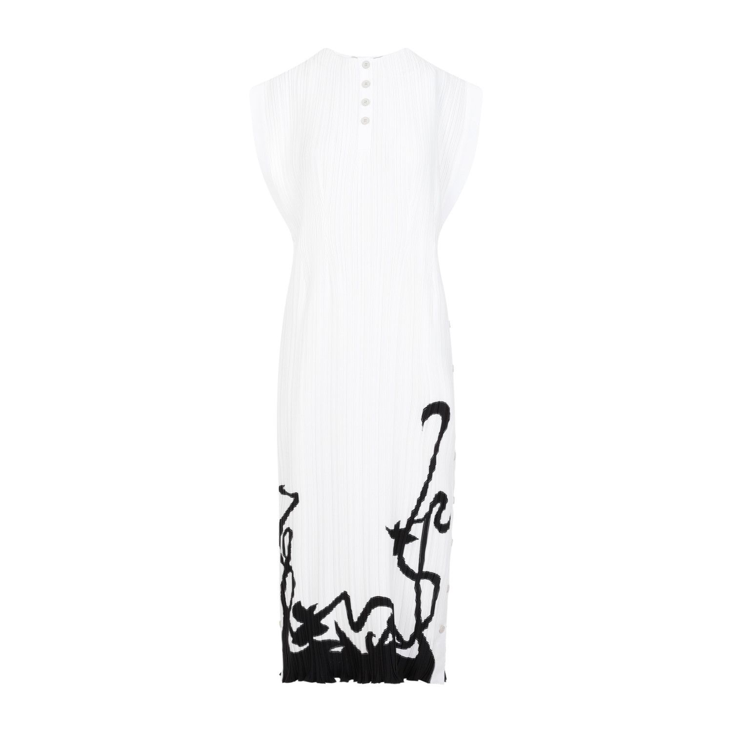 Lanvin Lanvin Sleeveless Pleated Midi Dress Size XS / US 0-2 / IT 36-38 - 1 Thumbnail