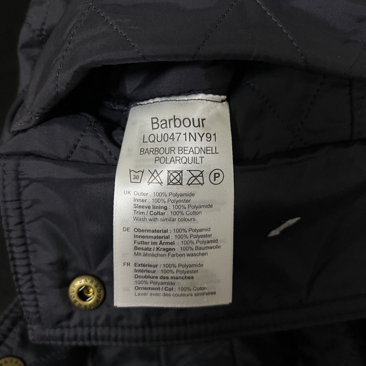 Barbour Womens Barbour Beadnell Polarquilt Quilted Jacket Navy Size M / US 6-8 / IT 42-44 - 13 Thumbnail