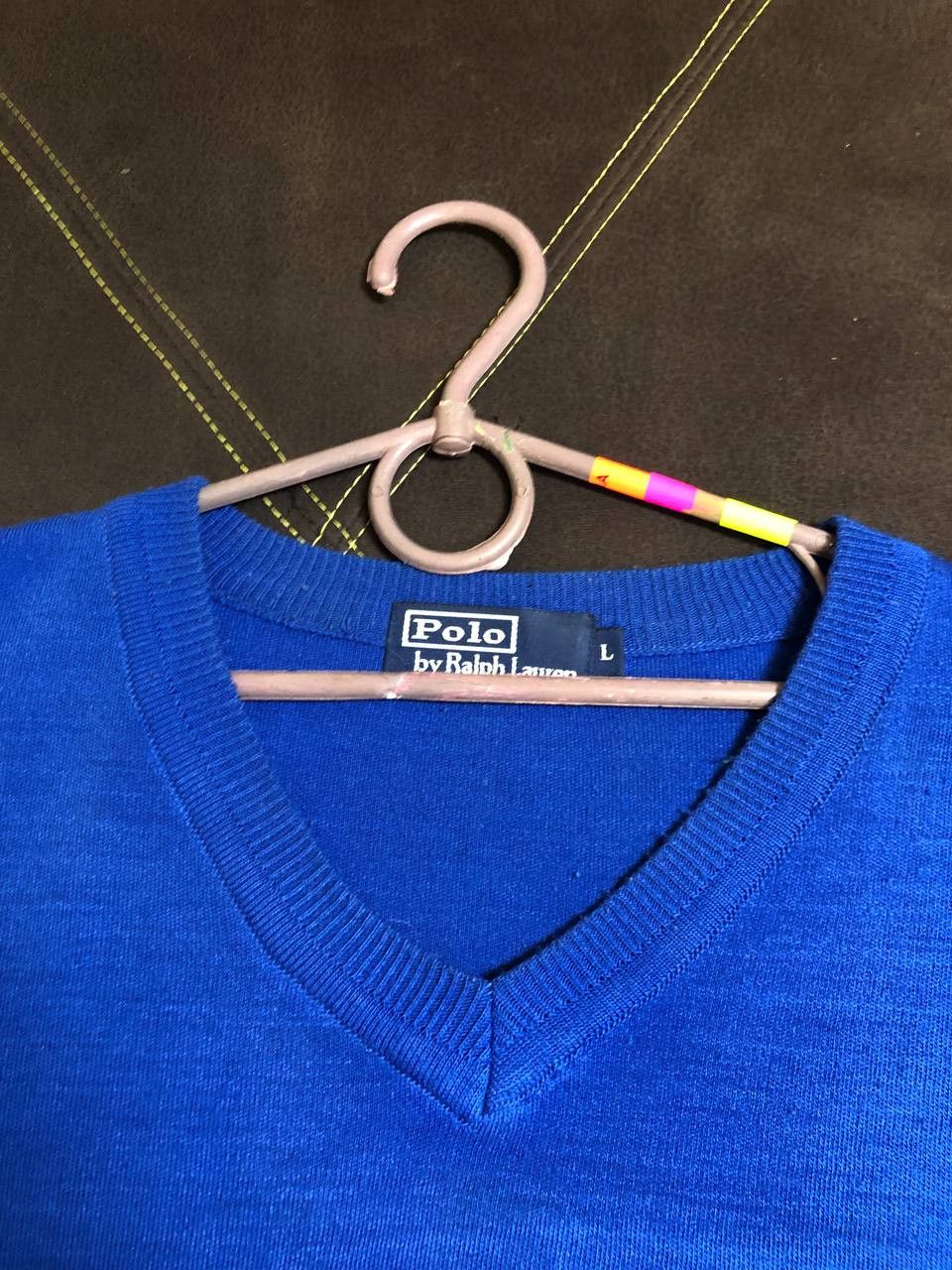 Polo Ralph Lauren Vintage RALPH LAUREN POLO Jumper Sweater V-Neck Size US L / EU 52-54 / 3 - 9 Thumbnail