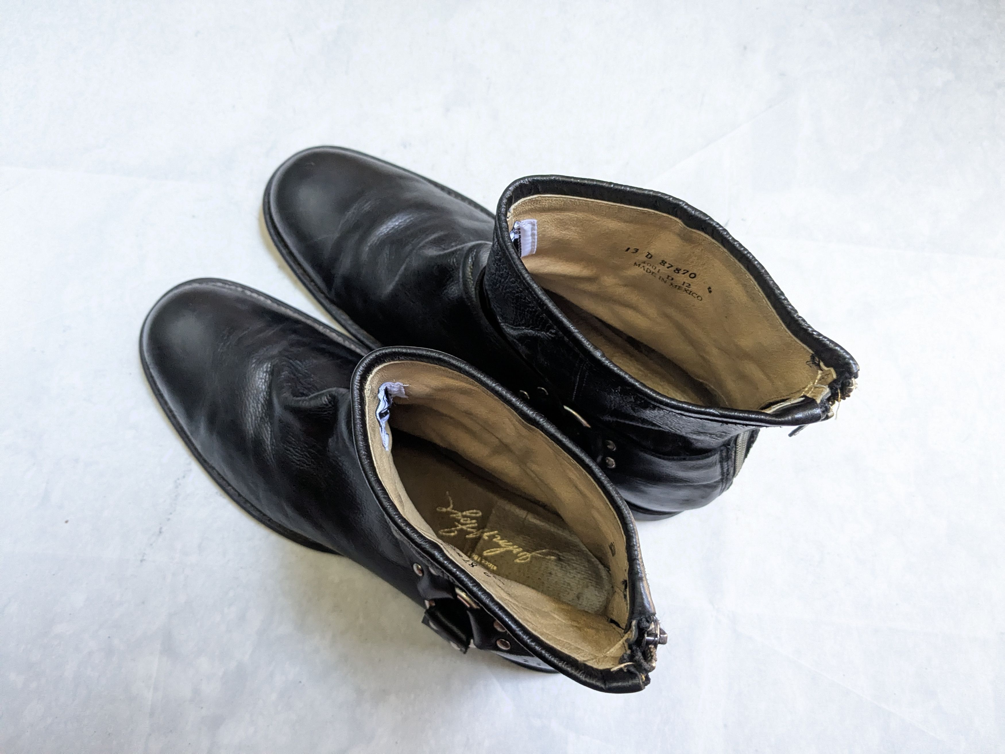 Frye Frye Harness Boots Black 13 D Leather Buckle Size US 13 / EU 46 - 12 Thumbnail