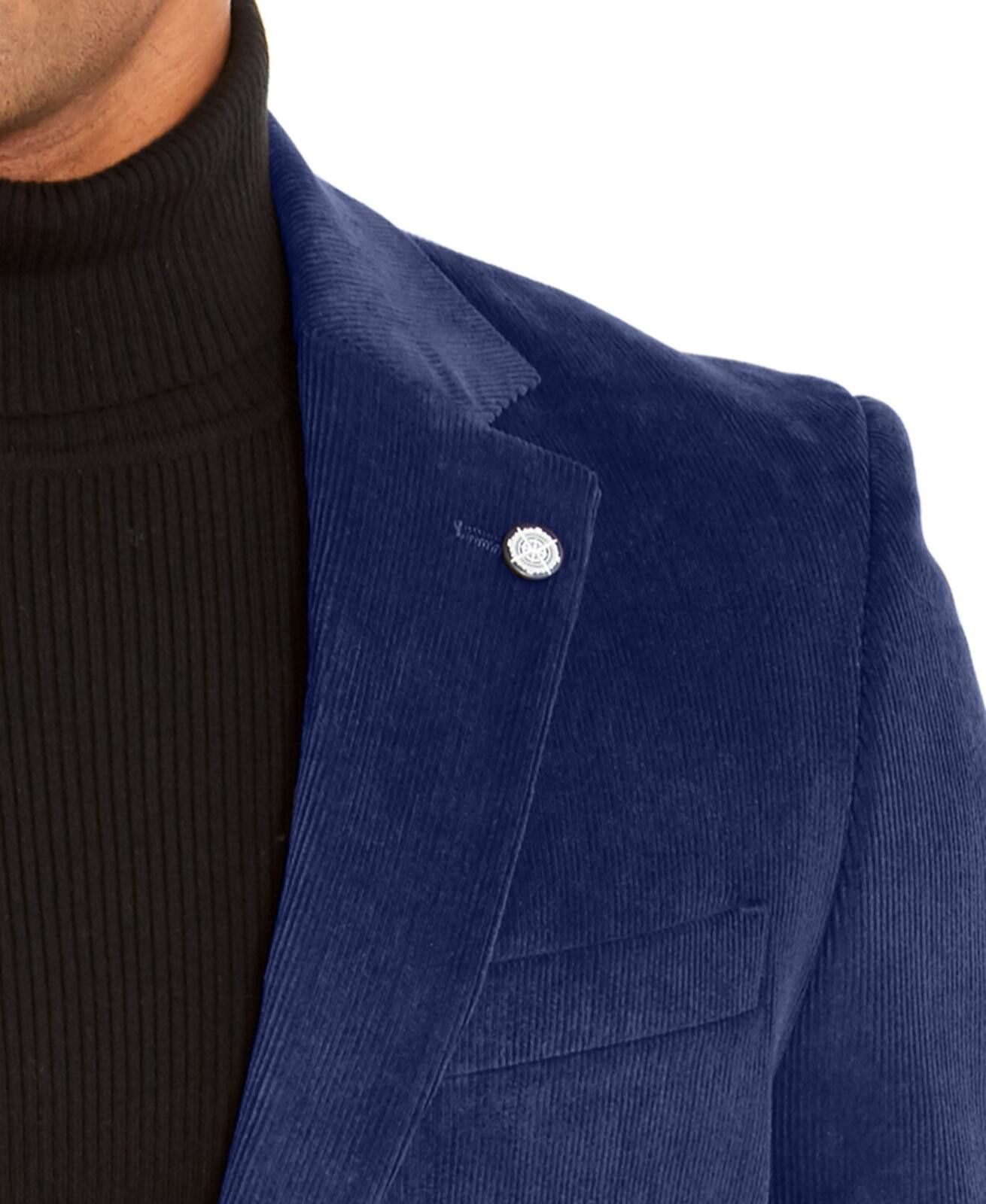 Nautica Nautica Modern Fit Corduroy Long Sport Coat Blazer 42 Size 42R - 3 Thumbnail