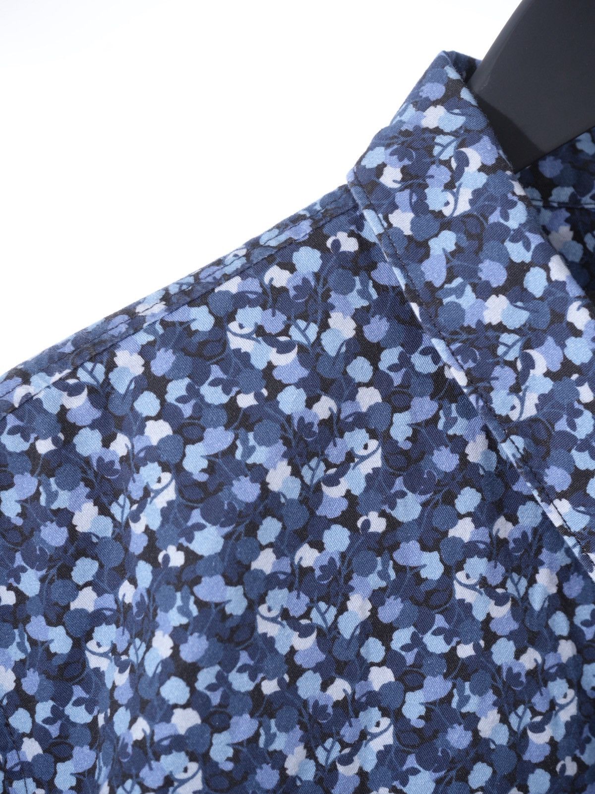 A.P.C. APC blue floral print shirt sz XL Size US XL / EU 56 / 4 - 2 Thumbnail