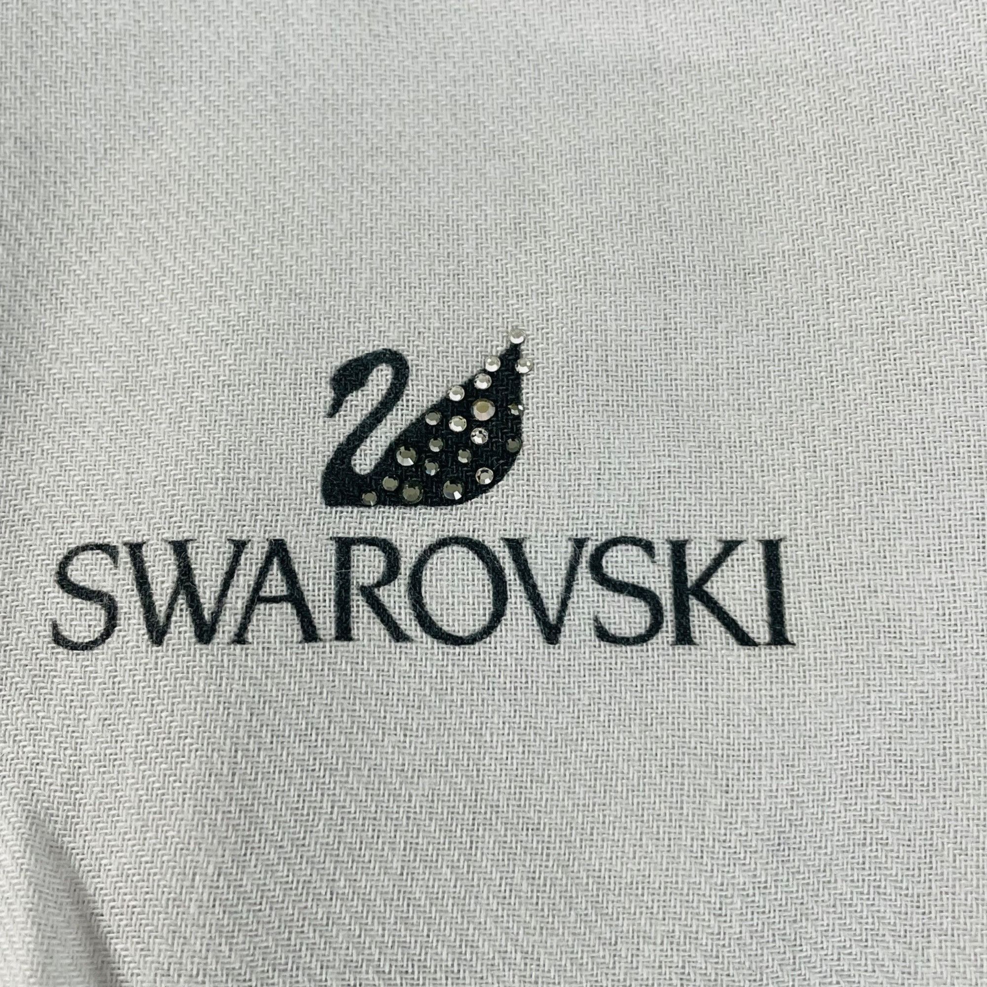 Swarovski Swarovski Light Gray Scarf With Crystal Embellishments & Fri Size ONE SIZE - 3 Thumbnail