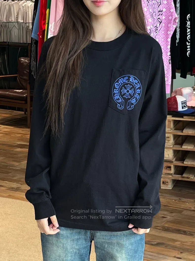 Chrome Hearts CHROME HEARTS Size S Blue horseshoe vine cross long sleeve Size US S / EU 44-46 / 1 - 4 Thumbnail