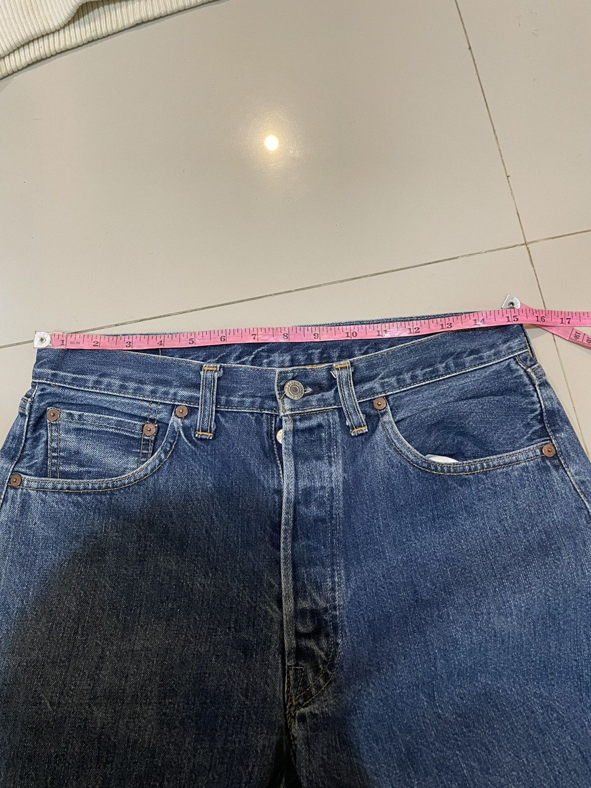 Levi's Levis 501 Vintage Made in Japan Mudwash Denim Y2K Size US 30 / EU 46 - 10 Thumbnail