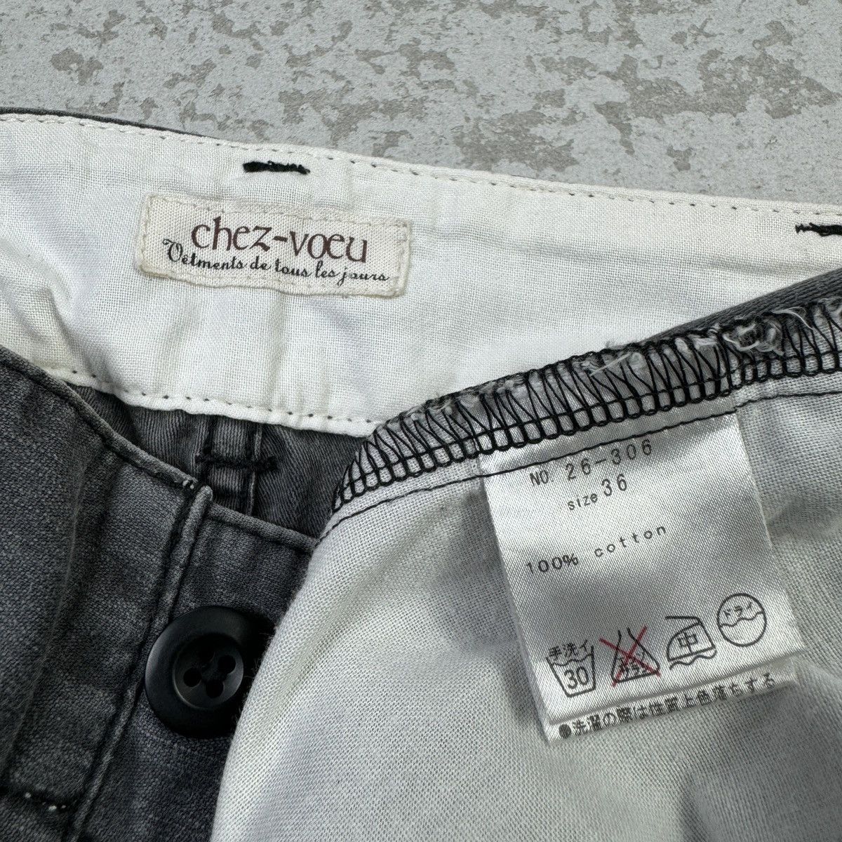 Japanese Brand chez-voeu Faded Cargo Pants Japanese Brand Size US 29 - 6 Thumbnail