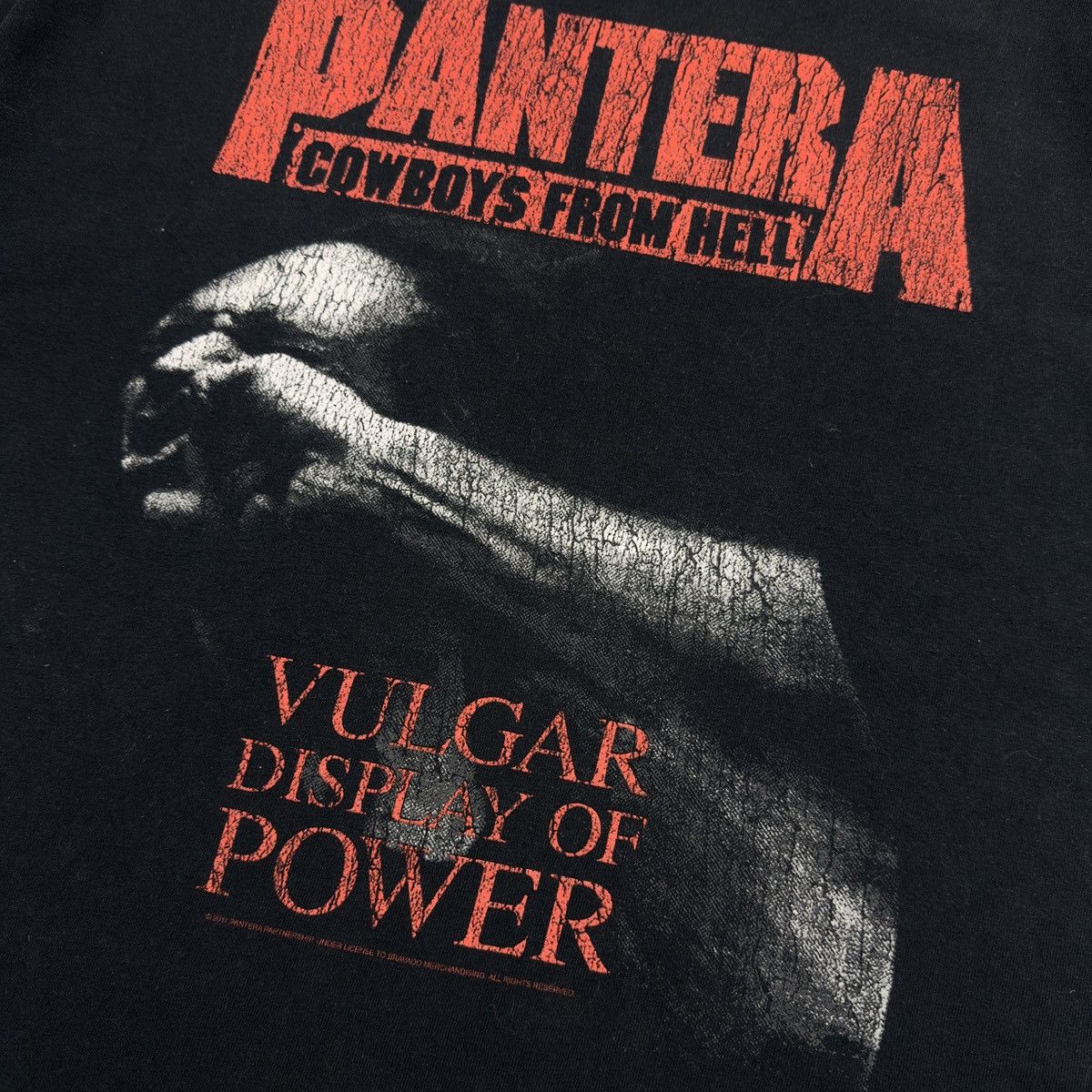 Gildan Rare Vintage 2000s PANTERA Vulgar Display Of Power T-Shirt Size US L / EU 52-54 / 3 - 3 Thumbnail