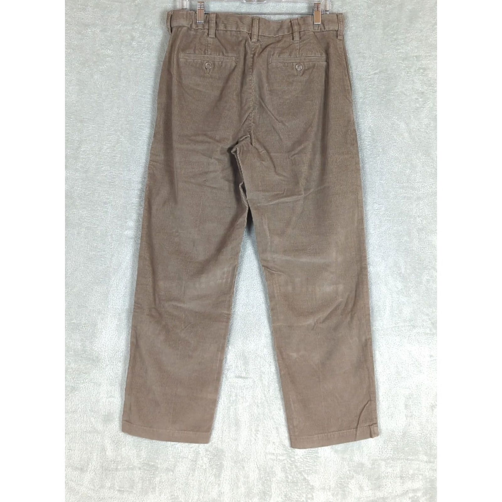 Croft & Barrow Croft & Barrow Corduroy Pants Mens 32x30 Brown Flat Front Flex Waist Classic Straight Leg Cotton NWOT Regular Rise Brown Charcoal? Size US 32 / EU 48 - 4 Thumbnail