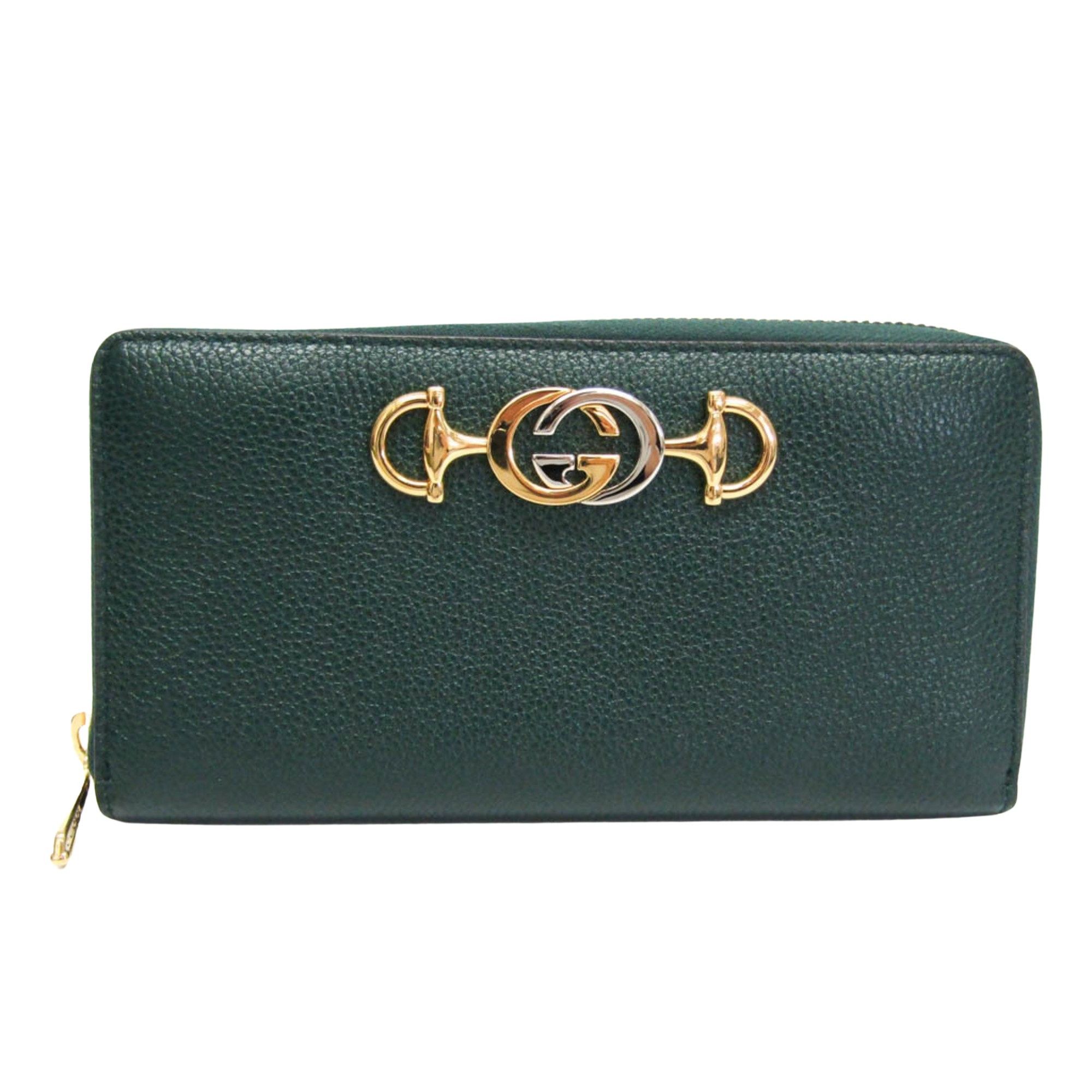 Gucci Zumi Green Leather Wallet (Pre-Owned) Size ONE SIZE - 1 Thumbnail