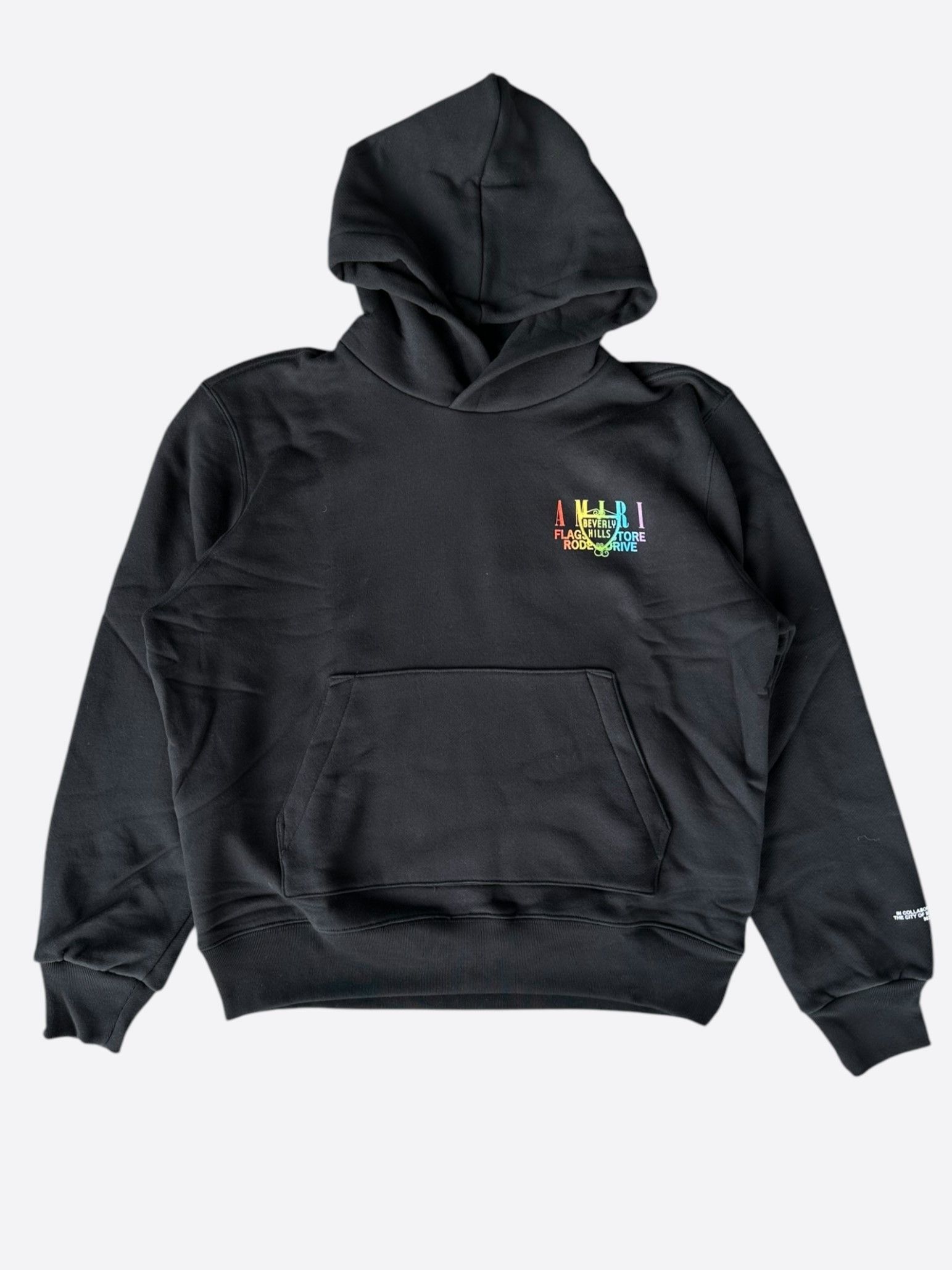 Amiri Amiri Black Rainbow Beverly Hills Hoodie Size US M / EU 48-50 / 2 - 2 Thumbnail