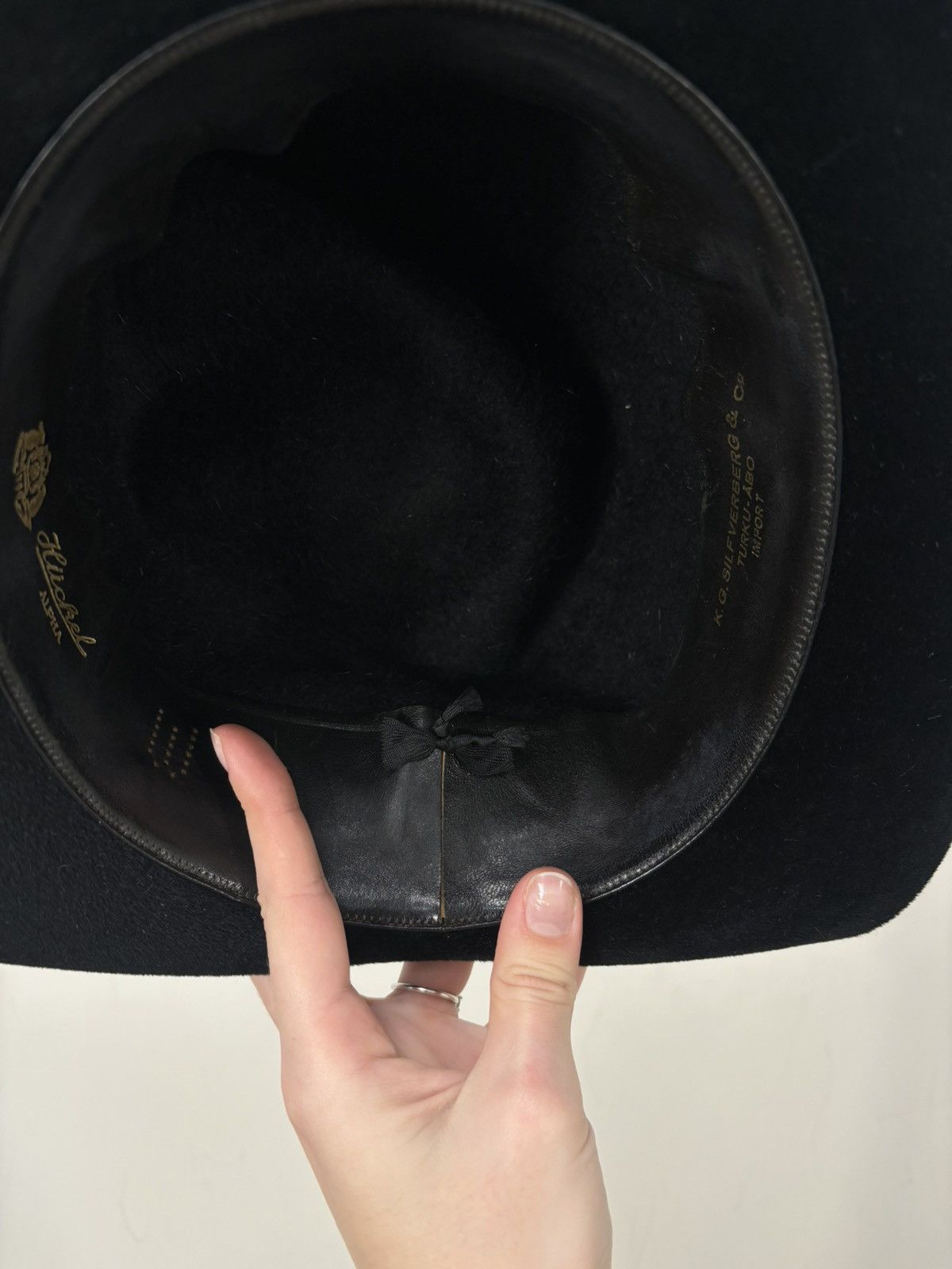 Other Vintage Huckel Alpha Men’s Black Velour Wool Felt Fedora Hat Size ONE SIZE - 19 Thumbnail