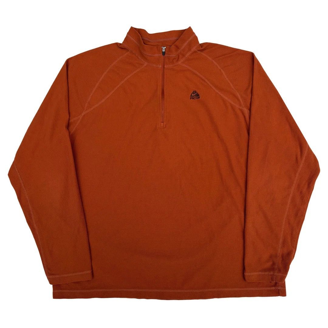 Nike ACG Nike ACG 2000 Quarter Zip Pullover Waffle Knit Sweatshirt Size US XL / EU 56 / 4 - 1 Thumbnail