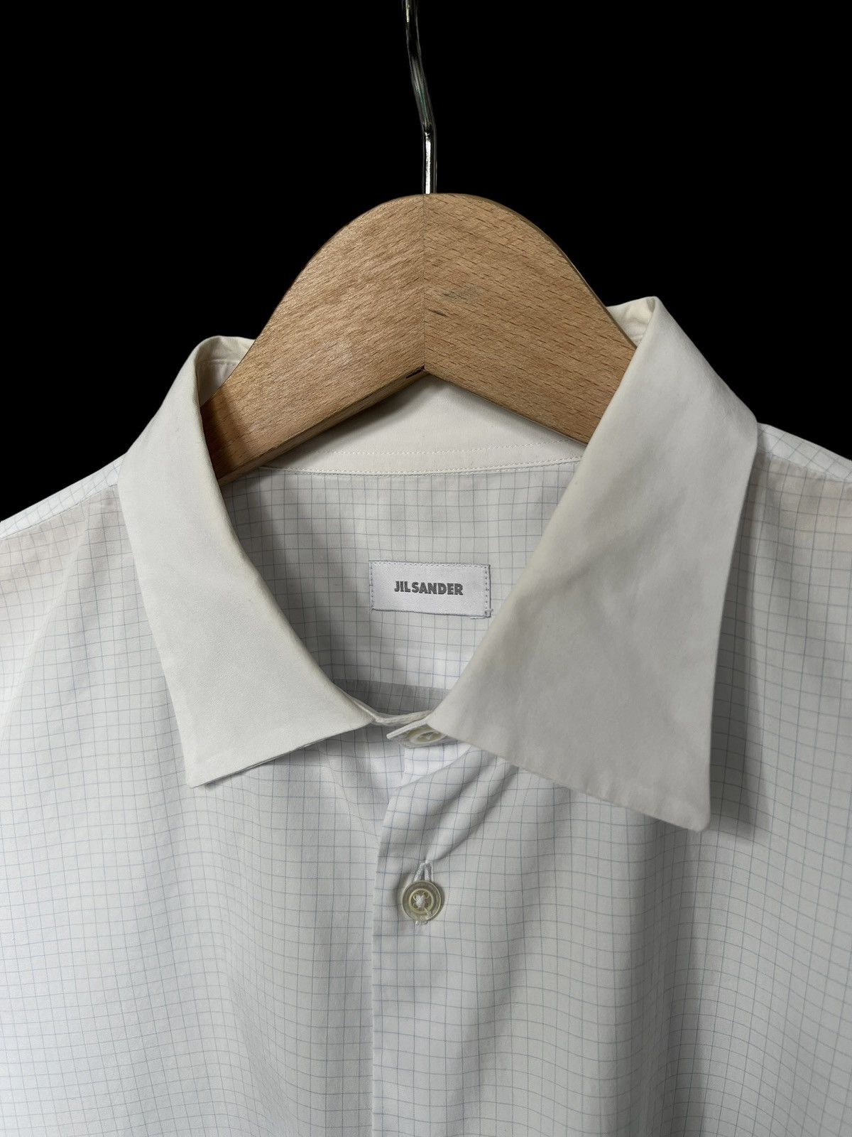 Jil Sander Jil Sander Blue Squares Button Up Shirt Size US M / EU 48-50 / 2 - 4 Thumbnail