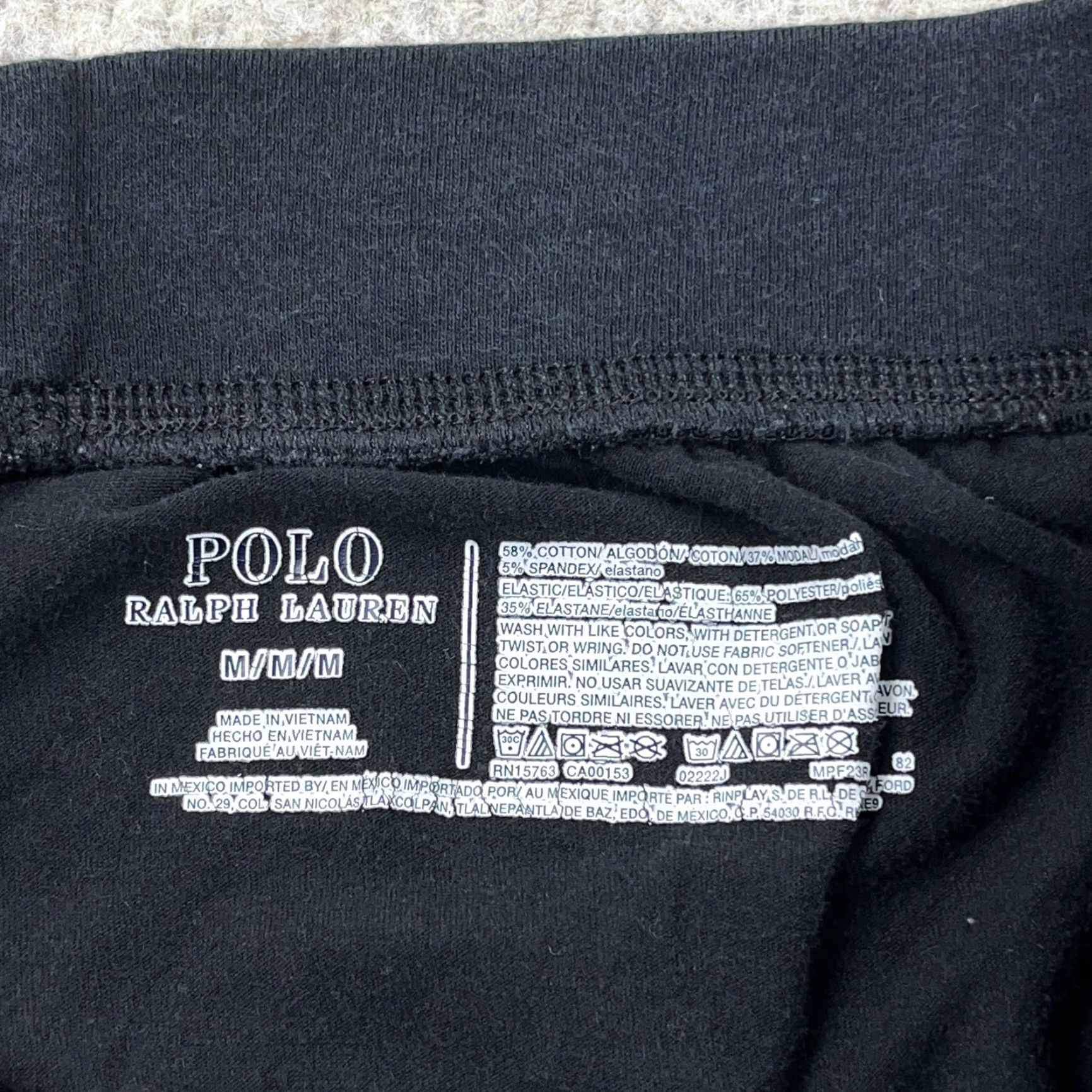 Polo Ralph Lauren Polo Ralph Lauren Mens Medium Sleep Jogger Leggings Tapered Logo Adult Black 100% Cotton Spandex Jersey Pajama Pants Loungewear Size US M / EU 48-50 / 2 - 4 Thumbnail