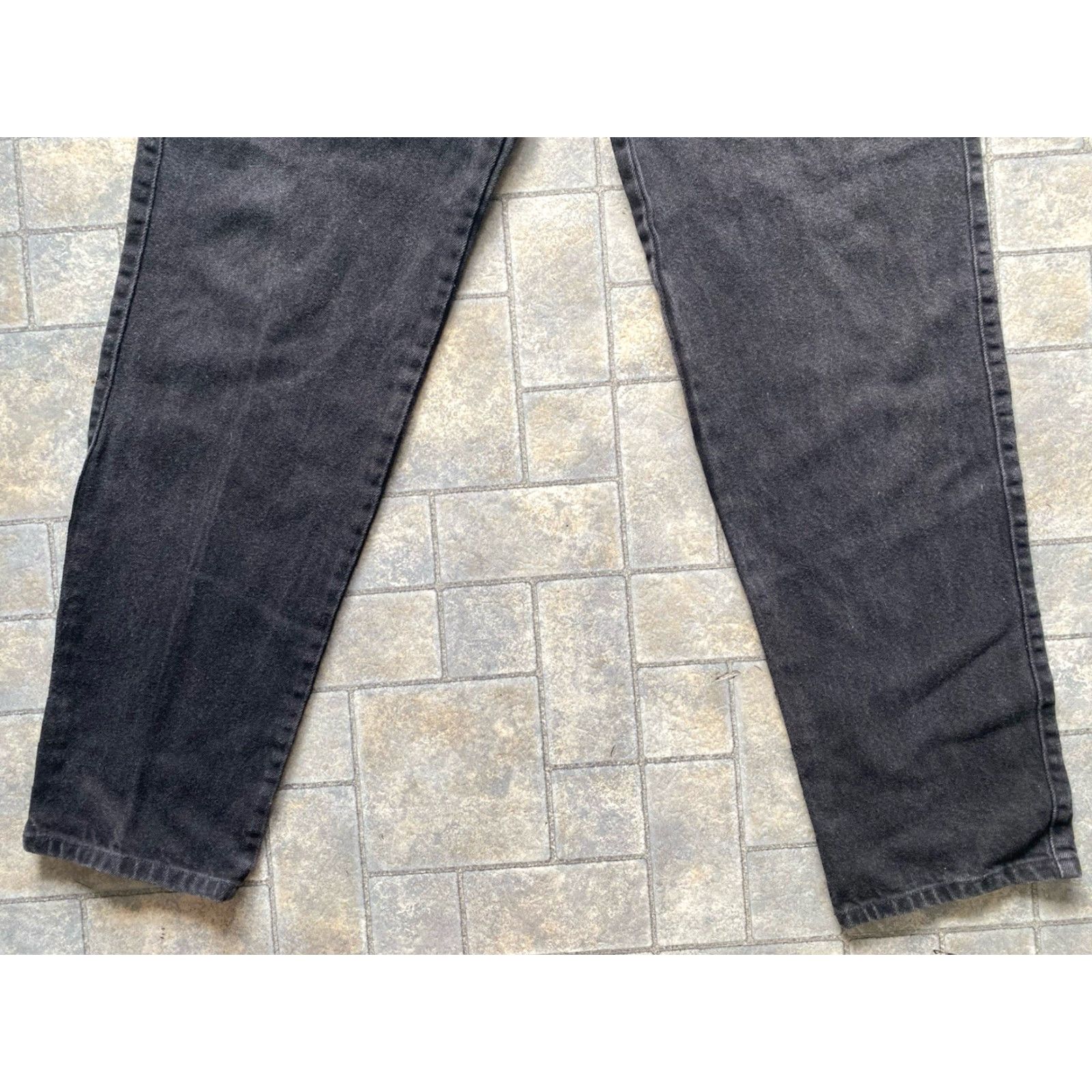 Denime VINTAGE Circle T Denim Jeans Womens 17/18 Inseam 36 Black Denim Western Pants VTG Circle T Womens 17/18 Inseam 36 Black Size 38" / US 16 / IT 52 - 2 Thumbnail