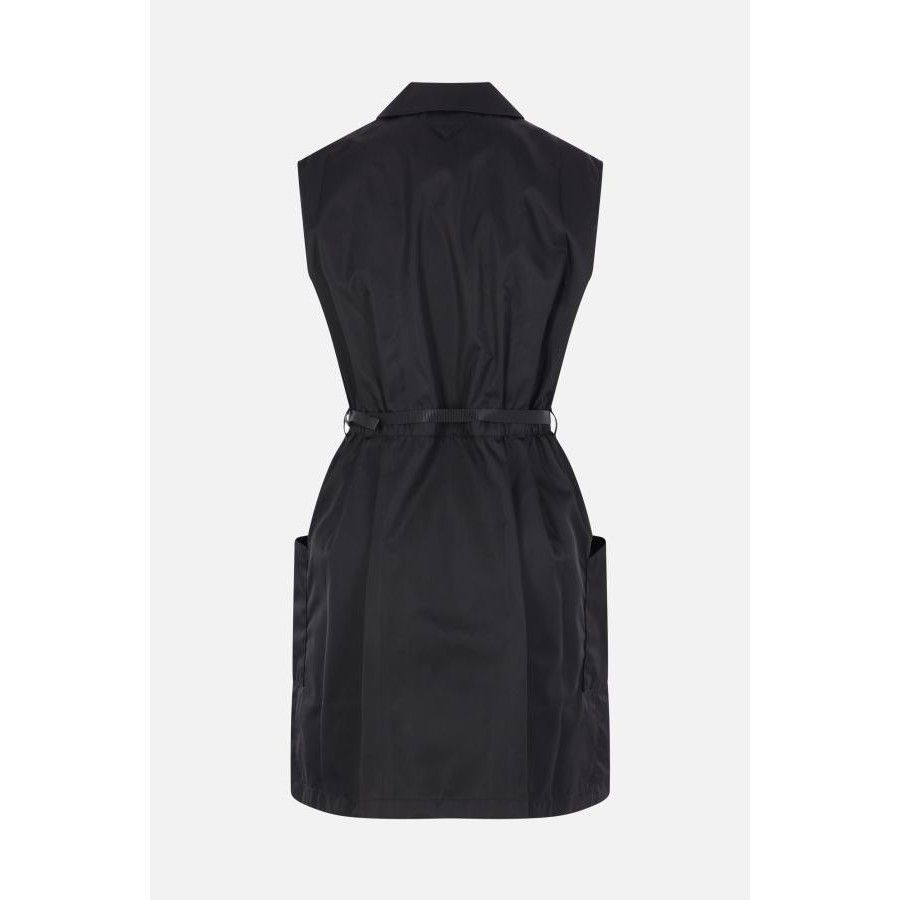 Prada PRADA Black Re Nylon Sleeveless Mini Dress New & Authentic ( Size XS / US 0-2 / IT 36-38 - 2 Thumbnail