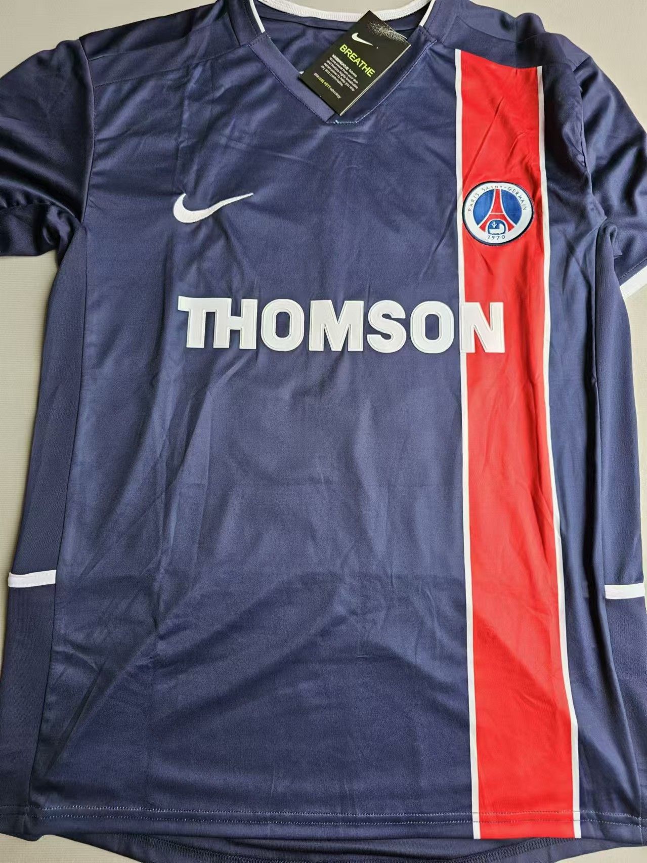 Other 2002 03 PSG 10 Ronaldo Jersey Home Size US XL / EU 56 / 4 - 2 Thumbnail