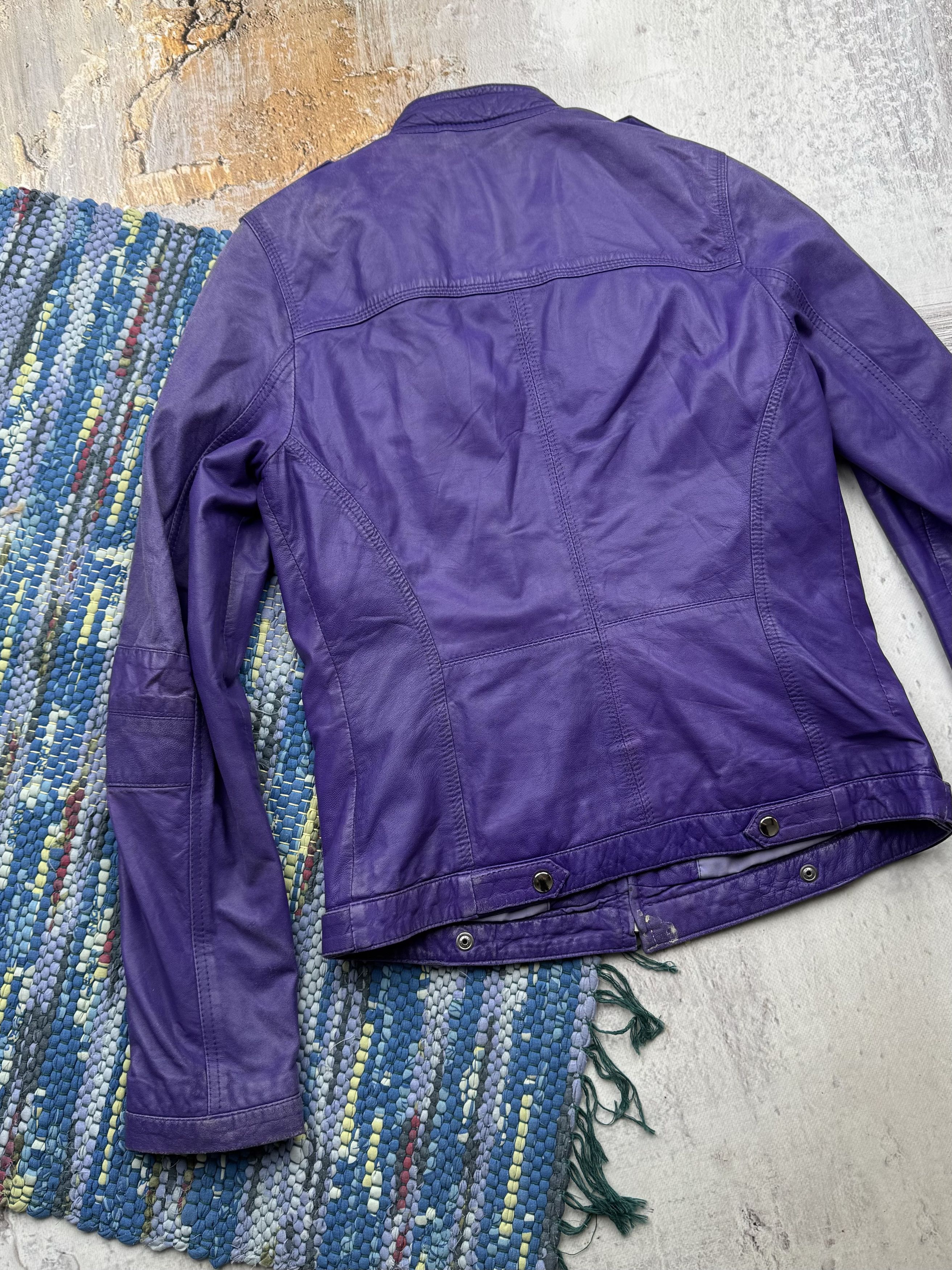 Vintage Vintage Faded Leather Jacket A162(150) Size M / US 6-8 / IT 42-44 - 13 Thumbnail