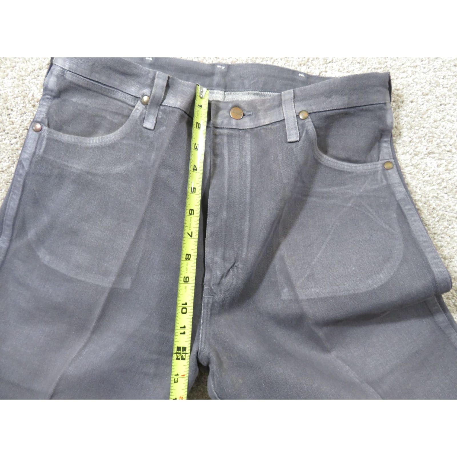 Wrangler VINTAGE Wrangler Jeans Men's 34x34 Gray Cowboy Cut 5-Pocket Denim Dark Solid Logo Cowboy Men's Jeans Size US 34 / EU 50 - 7 Thumbnail
