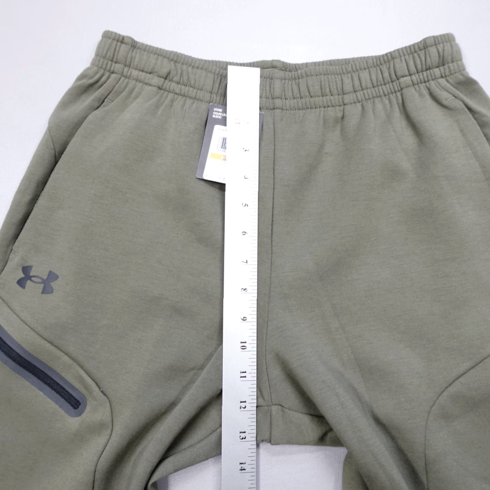 Under Armour Under Armour Unstoppable Fleece Joggers Olive 1379808-390 Mens Size S Green Tapered Pocket Pants Jogger Casual Activewear Size US 29 - 6 Thumbnail