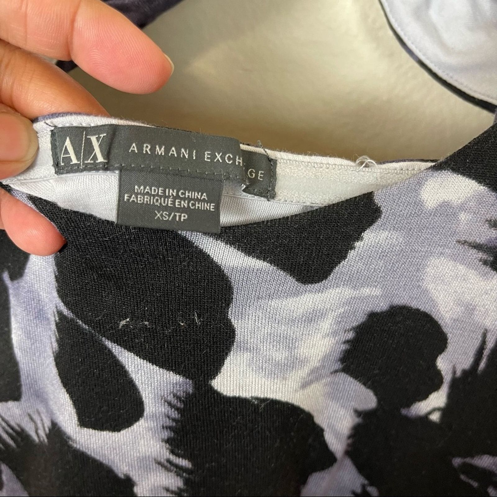 Armani Exchange Armani Exchange Fit and Flare Twist Open Back Dress XS Size XS / US 0-2 / IT 36-38 - 3 Thumbnail