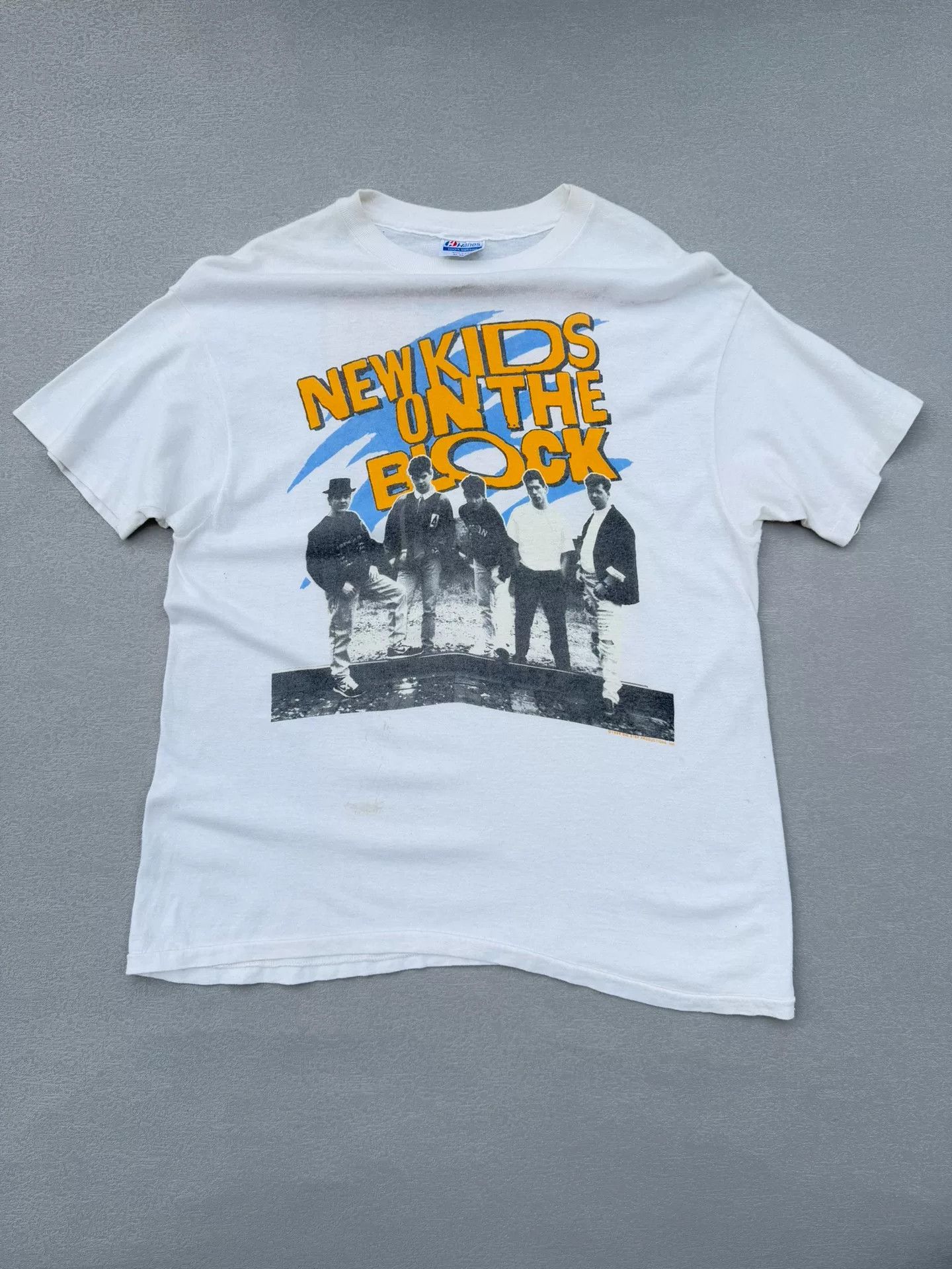 Vintage Vintage 80s New Kids on the Block Band Tee Size US XL / EU 56 / 4 - 1 Thumbnail