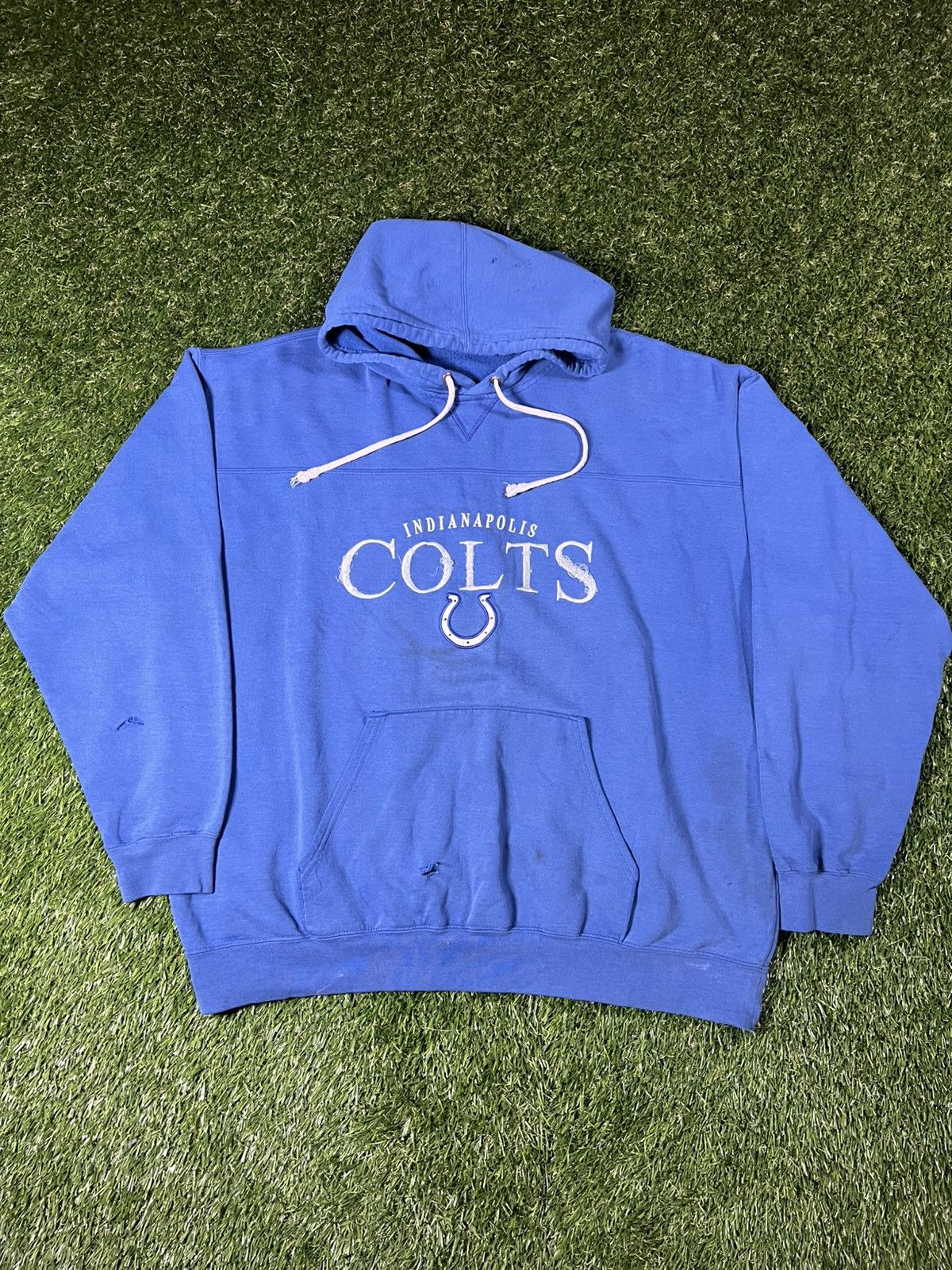 NFL VintageY2K Baggy Indianapolis Colts NFL Football Hoodie Size US XXL / EU 58 / 5 - 1 Thumbnail
