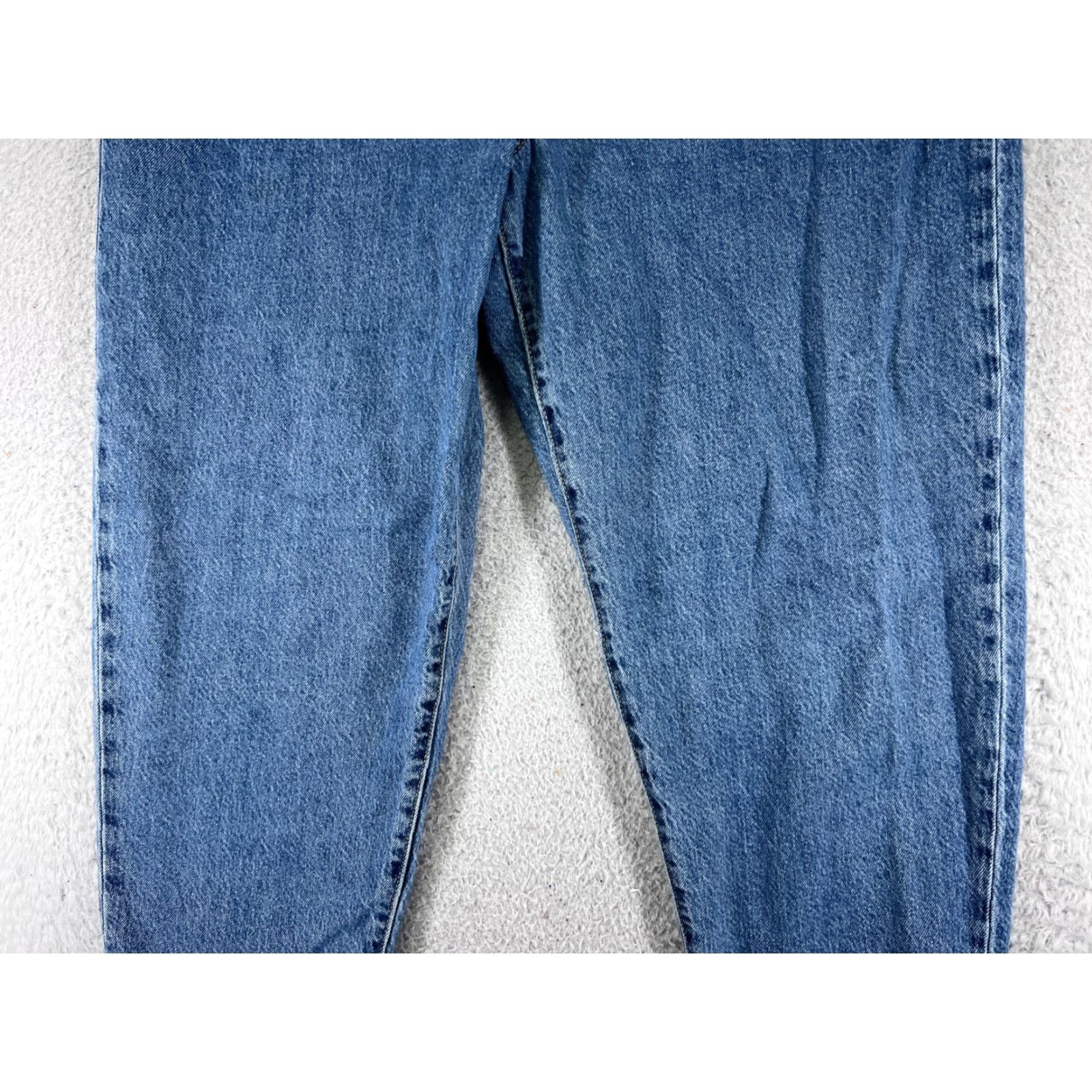 Levi's Levi's Jeans Womens 32 Blue Denim Wide-Leg High Rise Stretch Distressed Regular 5-Pocket Denim Pants Vintage No (if needed) Size 24" / US 00 / IT 34 - 3 Thumbnail