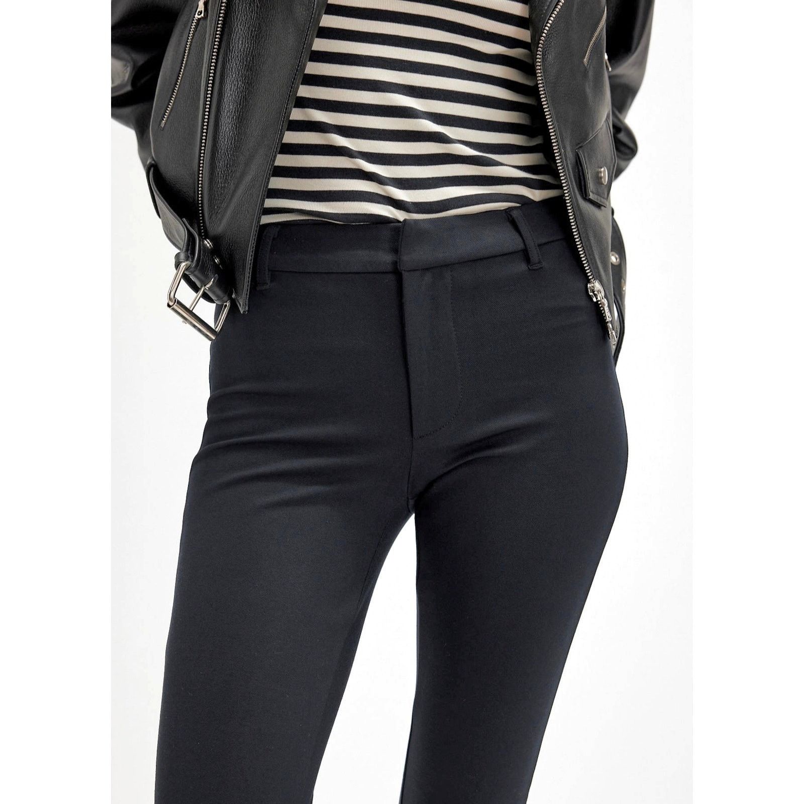 Free People Free People Molly Slim Pants Black size 10 Size 32" / US 10 / IT 46 - 3 Thumbnail