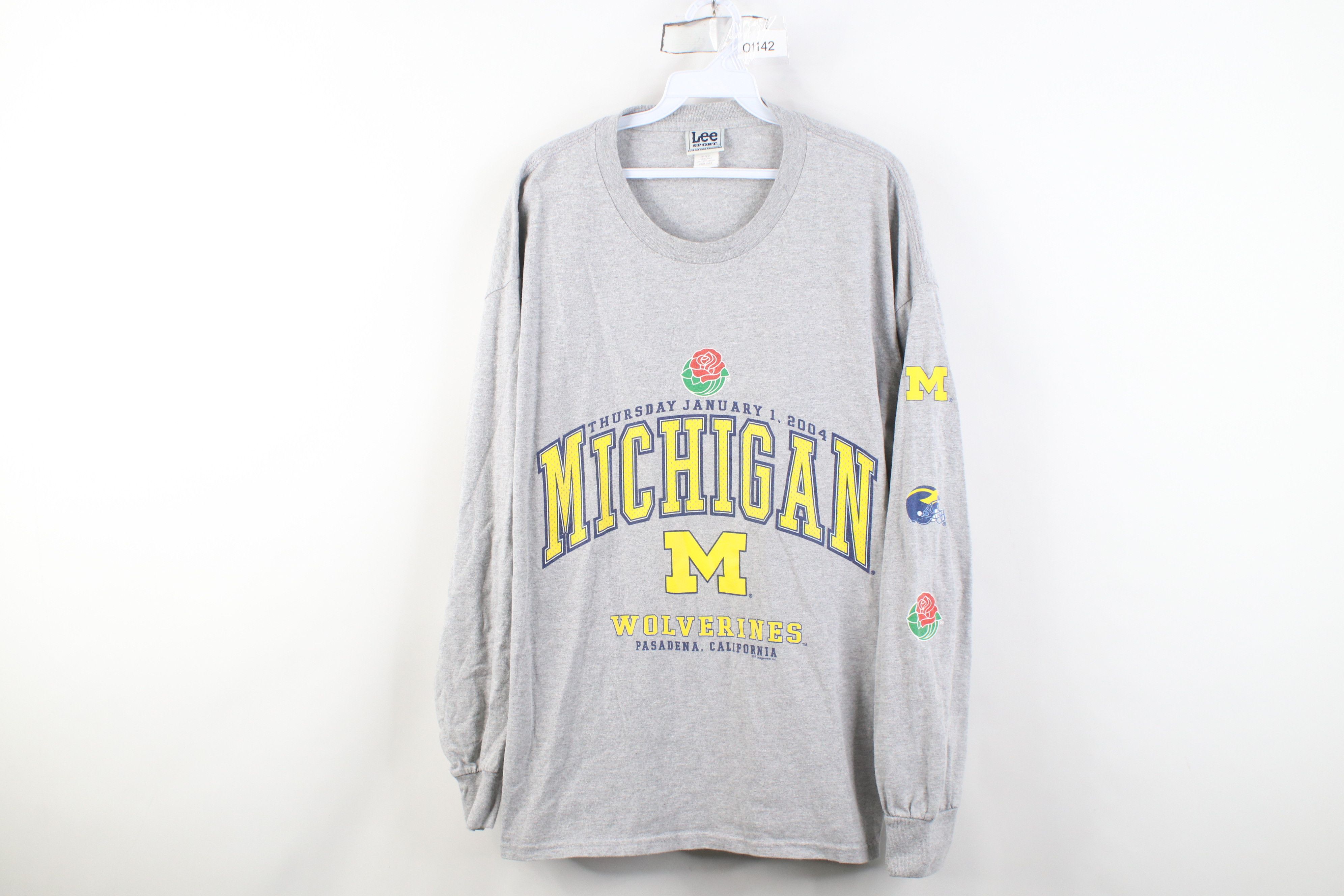 Vintage Vintage Rose Bowl University of Michigan Long Sleeve T-Shirt Size US XL / EU 56 / 4 - 1 Thumbnail