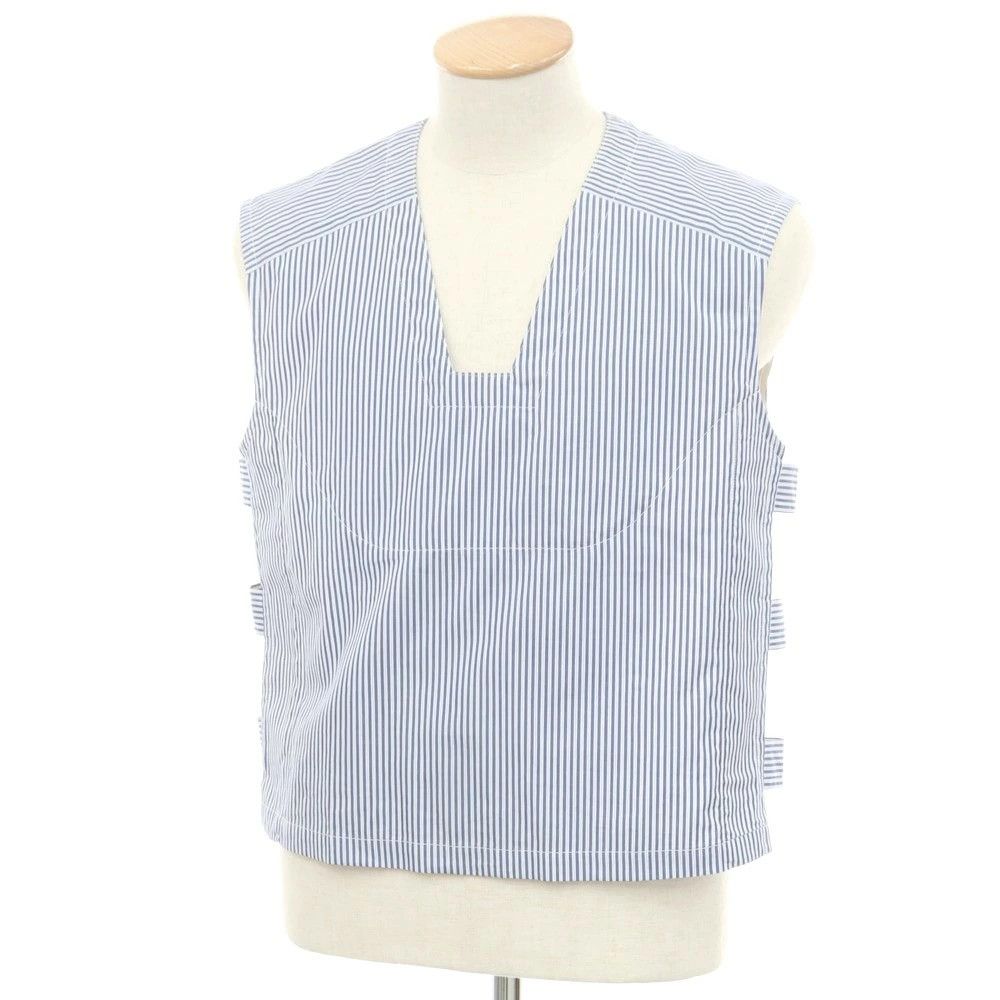 Comme des Garcons SHIRT Vest Cotton Striped Pullover Strap Side Design Navy x White Size US S / EU 44-46 / 1 - 1 Thumbnail
