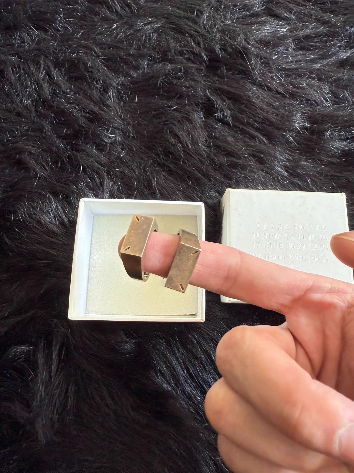 Maison Margiela Maison Margiela Ring Q17 Size 32 - 3 Thumbnail