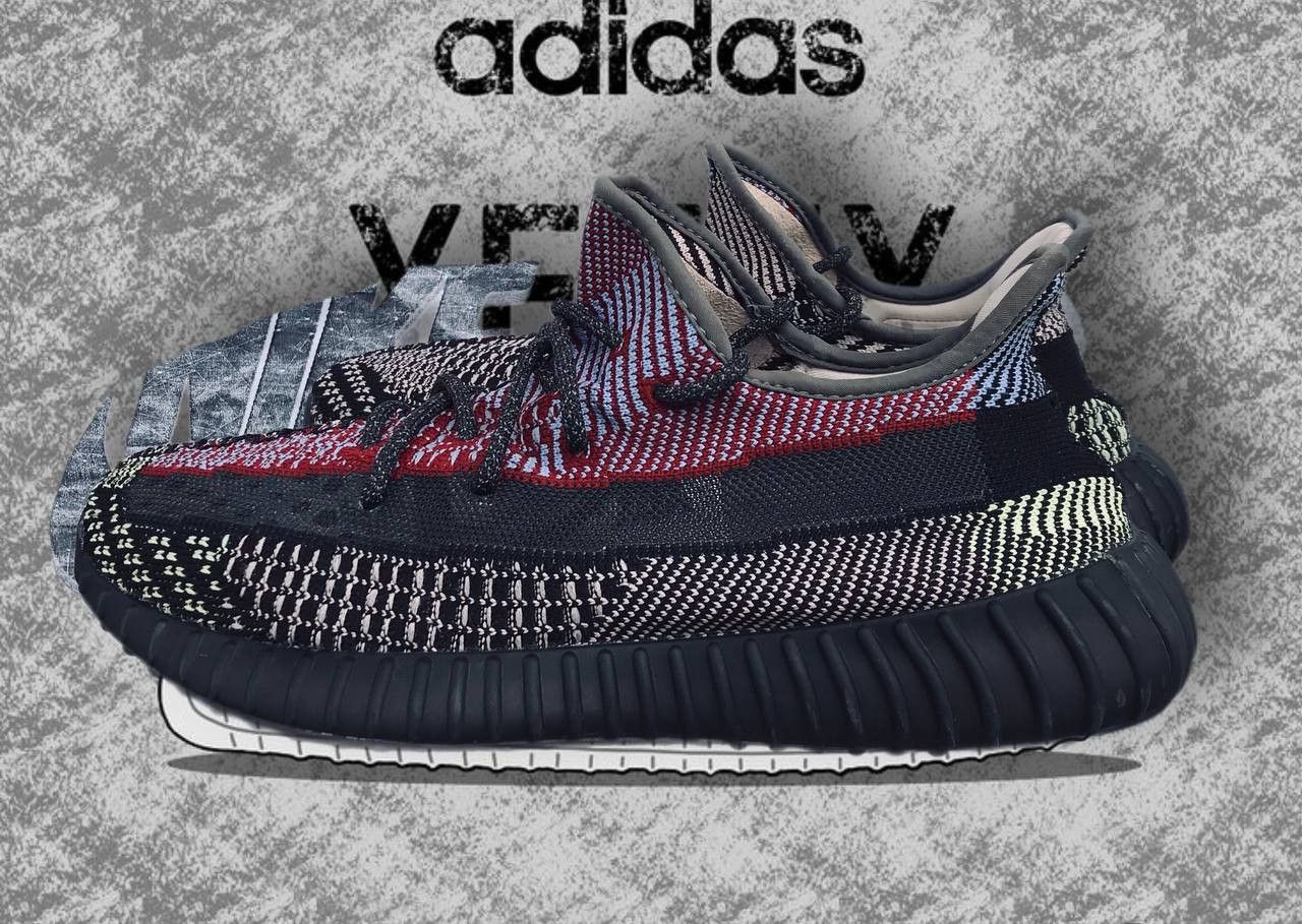 Adidas Adidas Yeezy Boost 350 V2 Yecheil Non-Reflective FW5190 Size US 10.5 / EU 43-44 - 3 Thumbnail