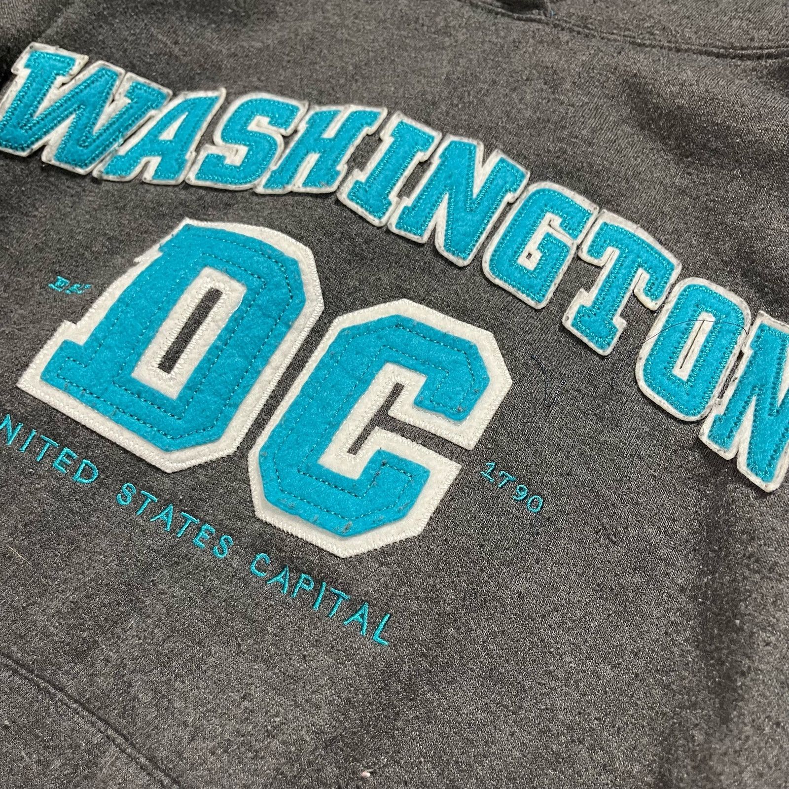 Vintage Y2K 2000s Vintage Washington DC USA Stitched Rare Hoodie Size M / US 6-8 / IT 42-44 - 3 Thumbnail