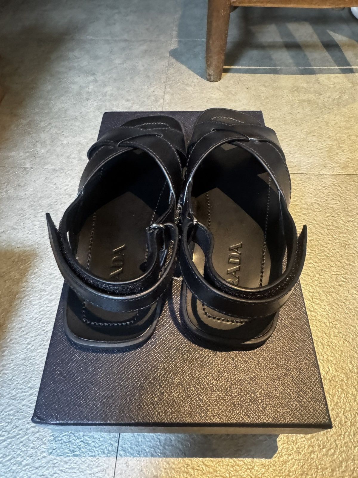Prada *New*Prada Leather Cross Sandals Size US 8 / EU 41 - 5 Thumbnail