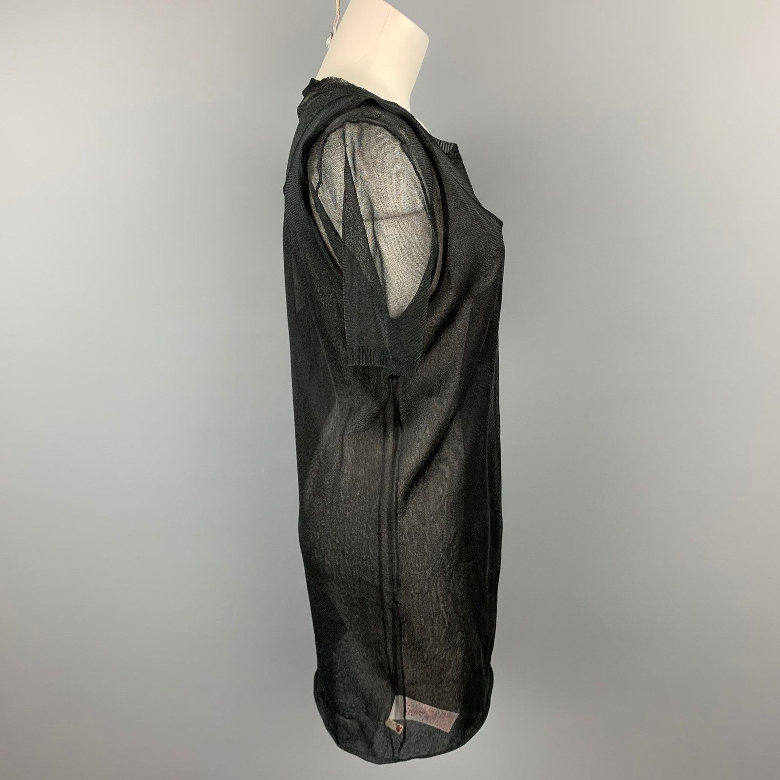 Marni MARNI Size 6 Black See Through Silk Layered Tank Casual Top Size M / US 6-8 / IT 42-44 - 3 Thumbnail