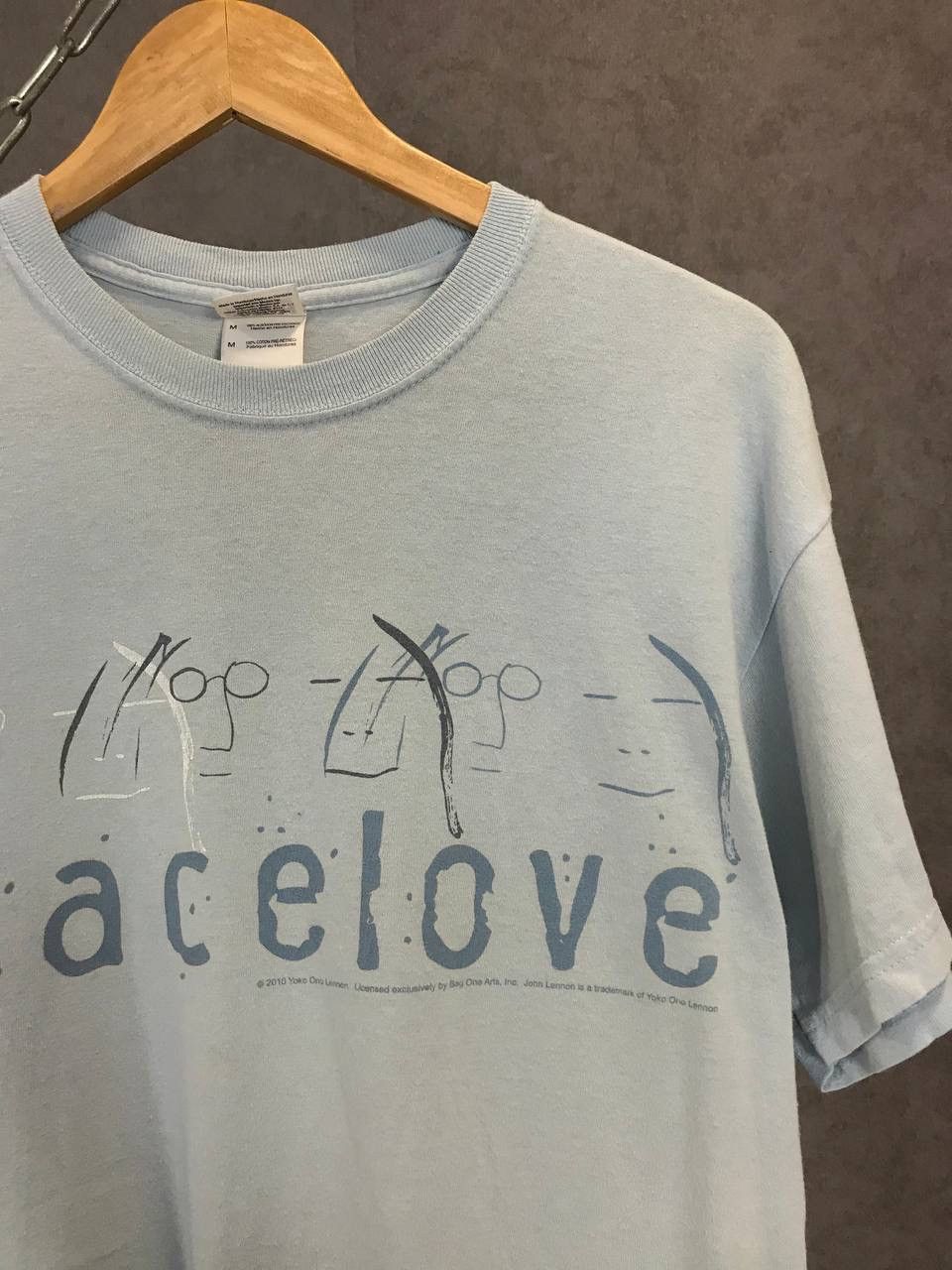 Band Tees × Vintage John Lennon Peacelove 2010 vintage cult art rock band tee Size US M / EU 48-50 / 2 - 2 Thumbnail