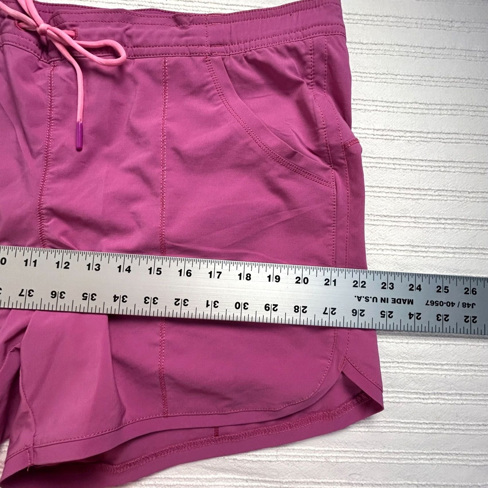 Lands' End Lands' End Sport Womens 12 Pink Built in Panty Drawstring Pockets Swim Shorts Size 34" / US 12 / IT 48 - 6 Thumbnail