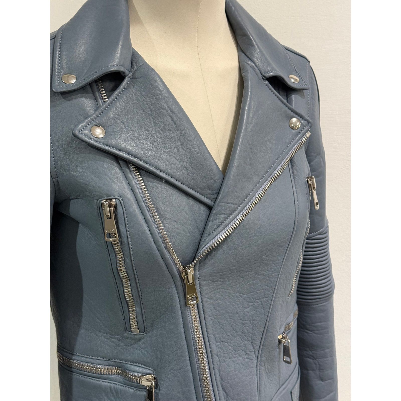 Gucci A/W2014 Gucci biker leather jacket Size ONE SIZE - 4 Thumbnail