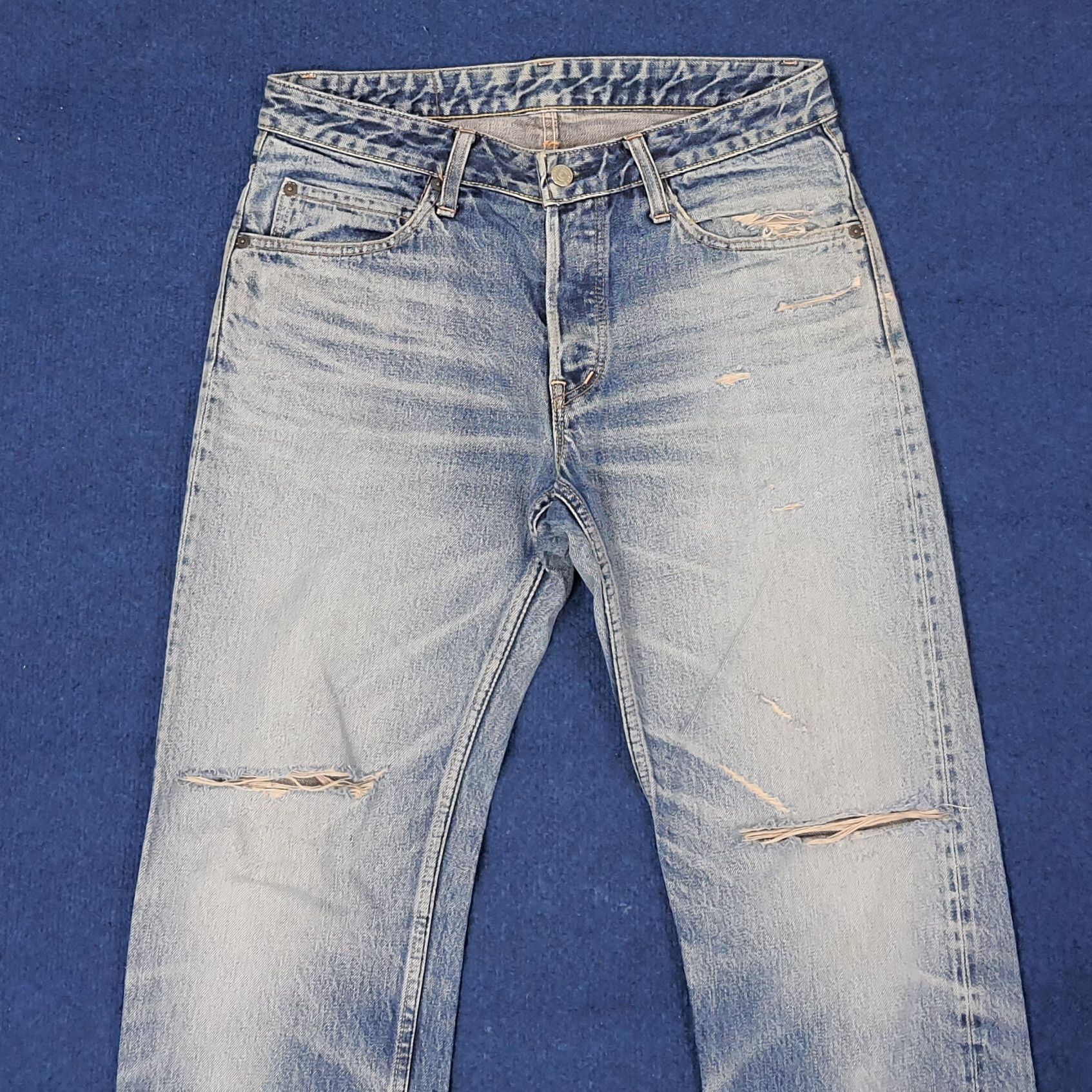 HOLLYWOOD RANCH MARKET Vintage HRM Hollywood Ranch Market Distressed Jeans C244N29 Size US 32 / EU 48 - 2 Thumbnail