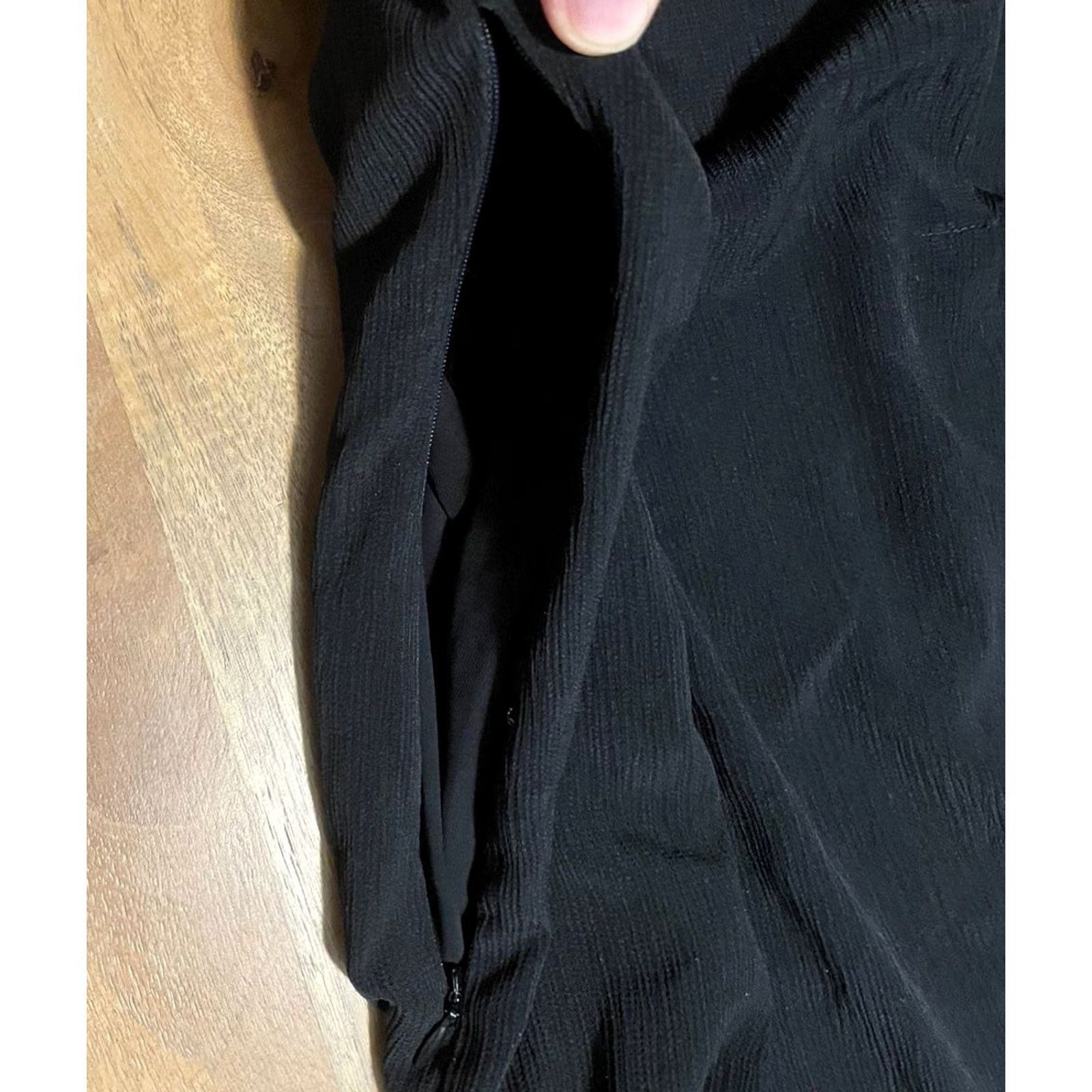 Allsaints AllSaints Woman’s Black Tonya Cap Sleeve Sheath Dress Size 2 Pleated Lined Size XS / US 0-2 / IT 36-38 - 6 Thumbnail