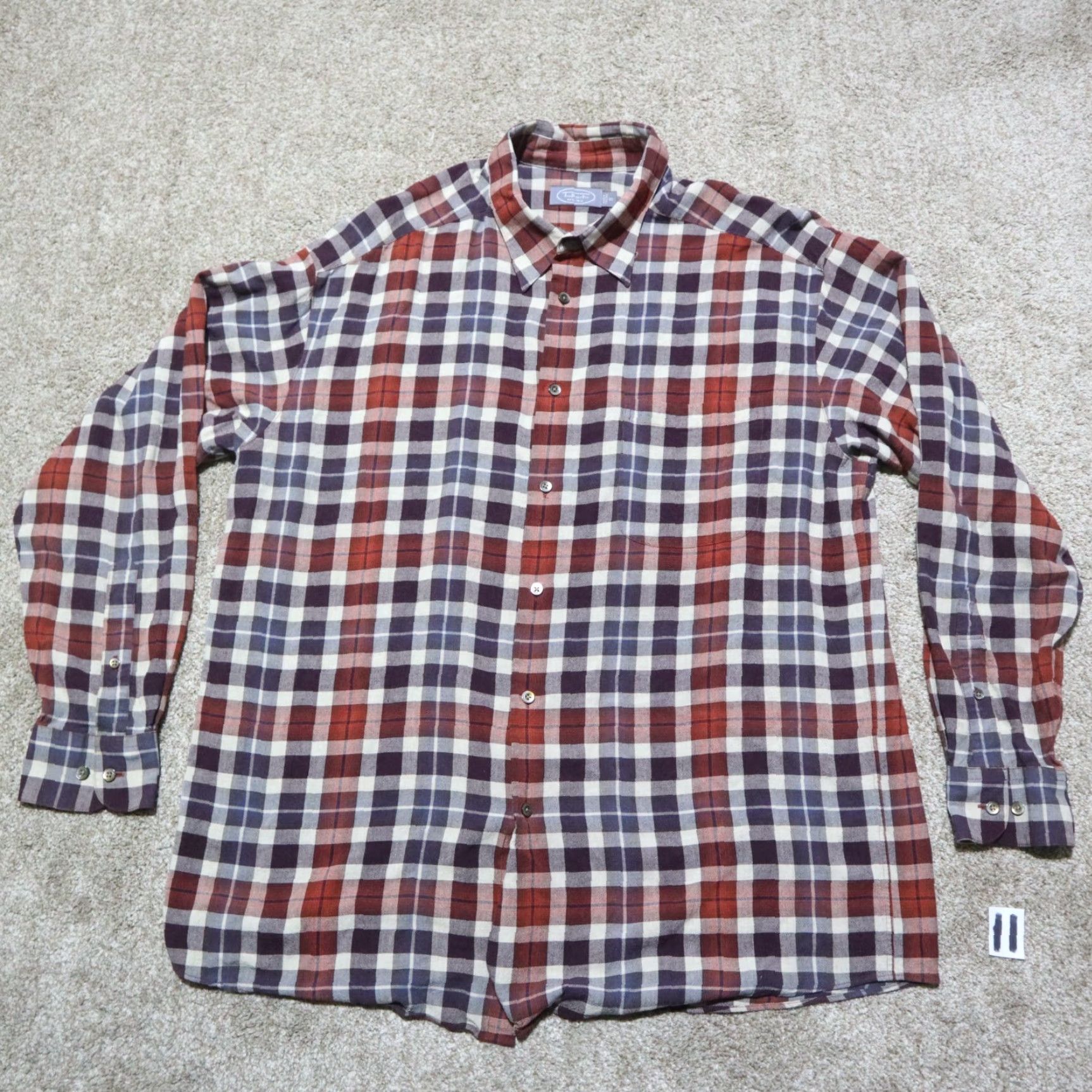 Talbots Talbots Multicolor Plaid Shirt Button-Down Long Sleeve Cotton XL Men Size US XL / EU 56 / 4 - 2 Thumbnail