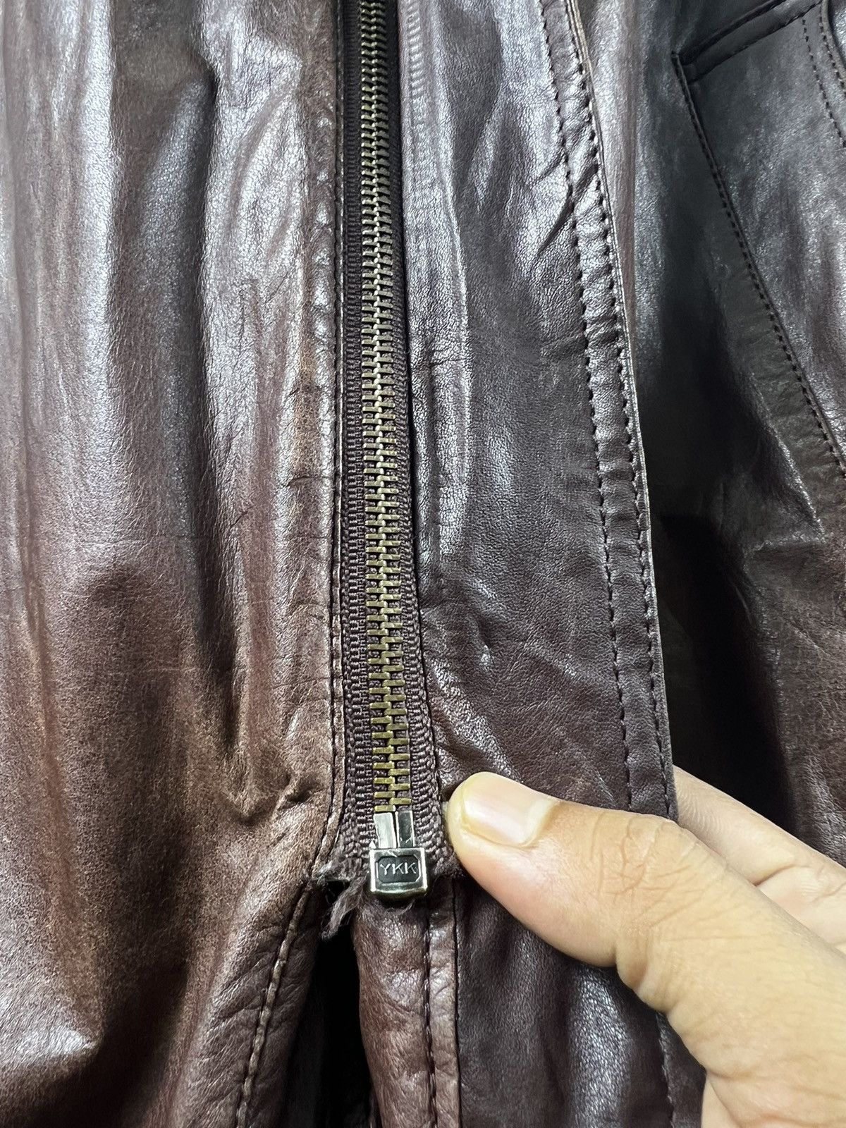 Other 🔥 LEATHER URBAN INTERMEZZO TRENCH COAT Size US S / EU 44-46 / 1 - 13 Thumbnail