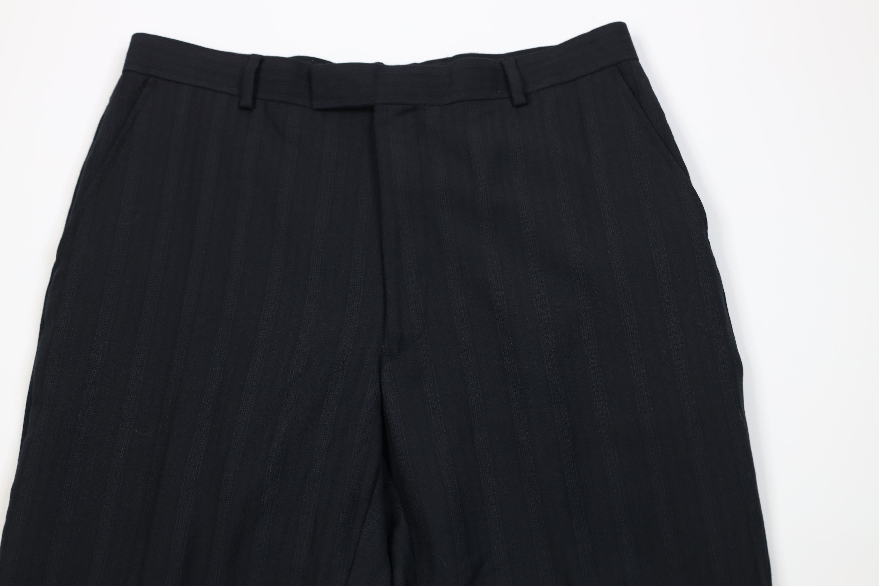 Vintage Vintage 90s Y2K Streetwear Wide Leg Chino Pants Black Size US 34 / EU 50 - 2 Thumbnail