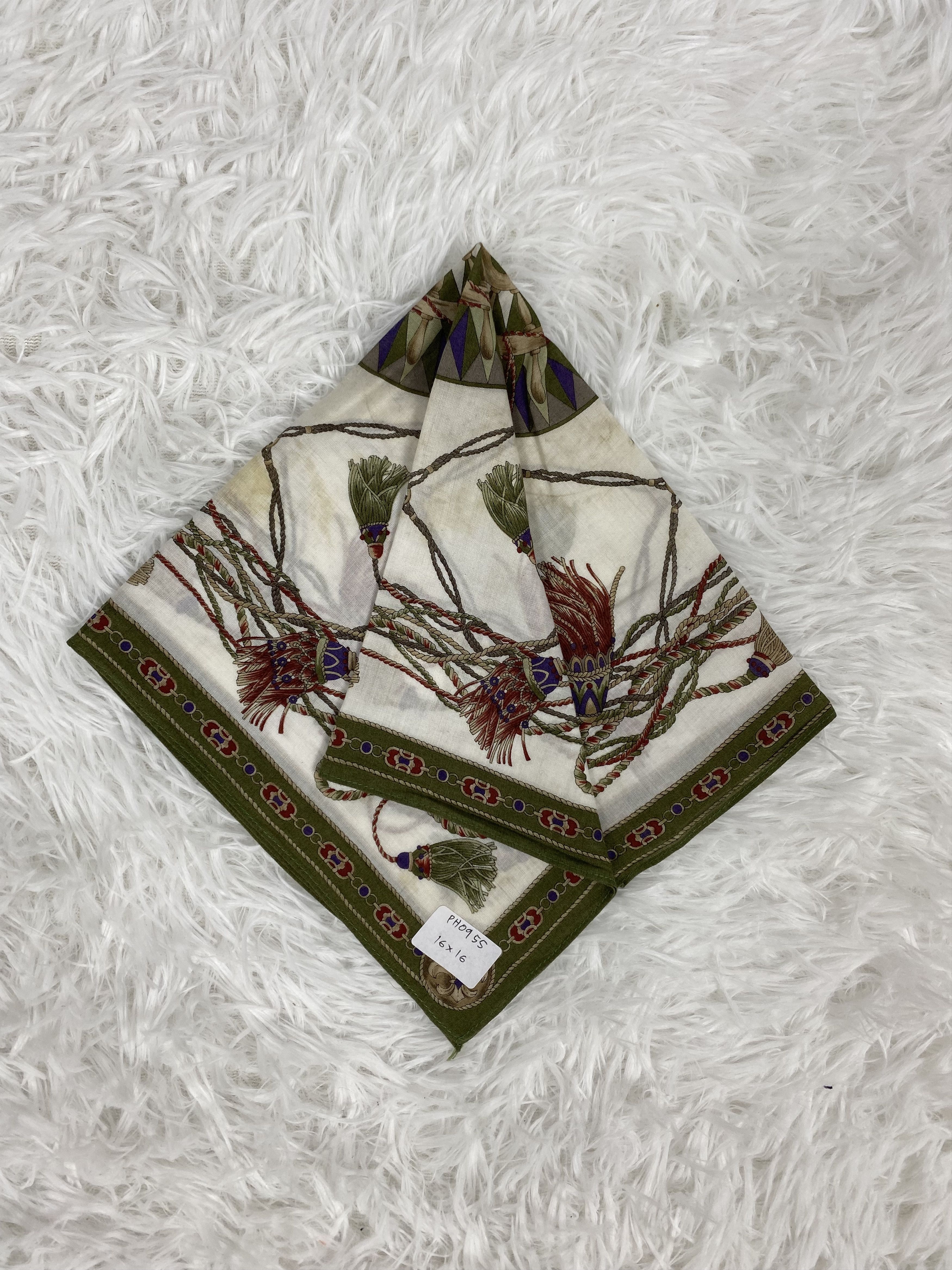 Designer × Vintage Vintage Alan Marlin Handkerchief Neckerchief PH0955 Size ONE SIZE - 1 Thumbnail